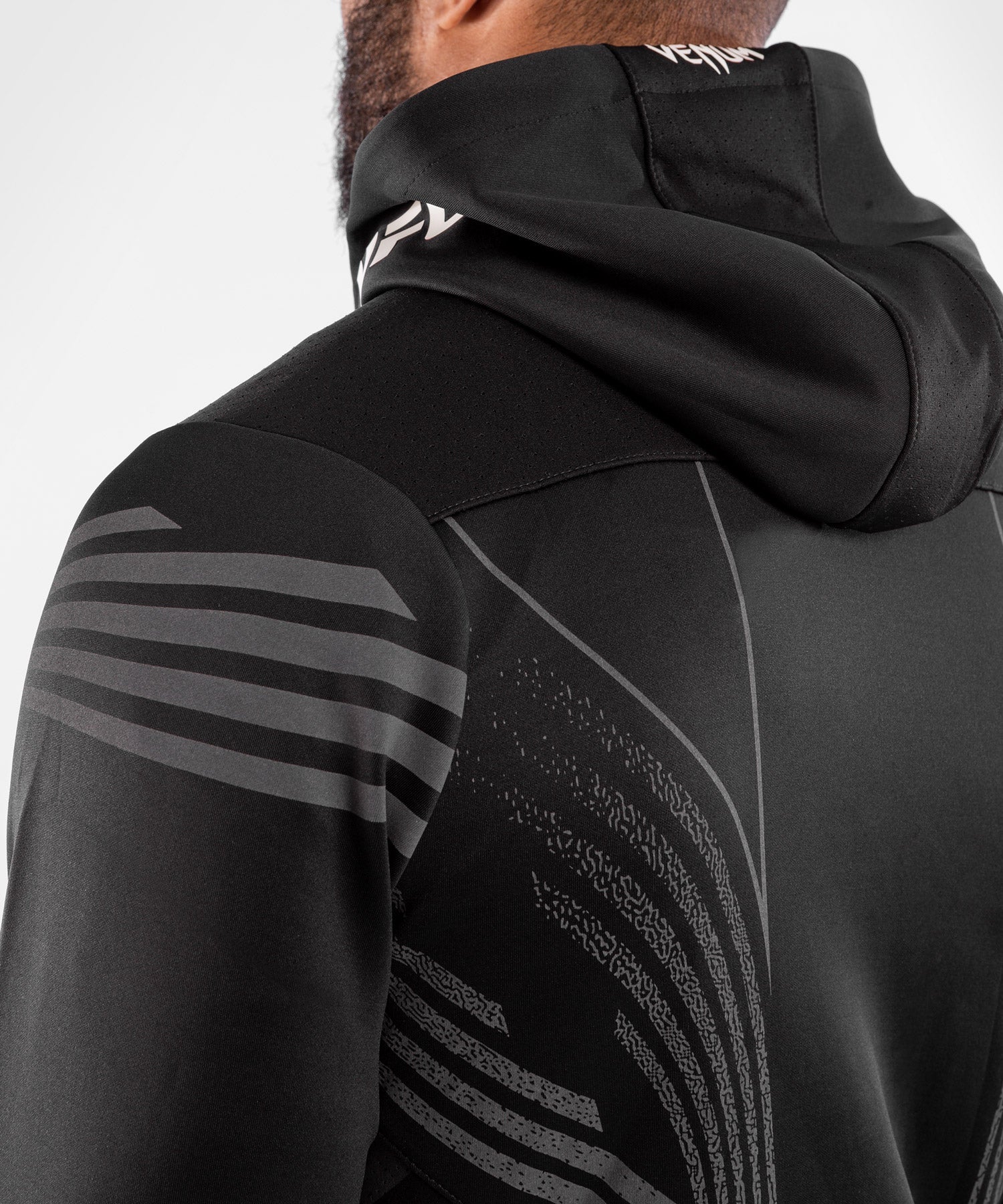 UFC Venum Fighters Authentic Fight Night Men's Walkout Hoodie - Black - Image 6