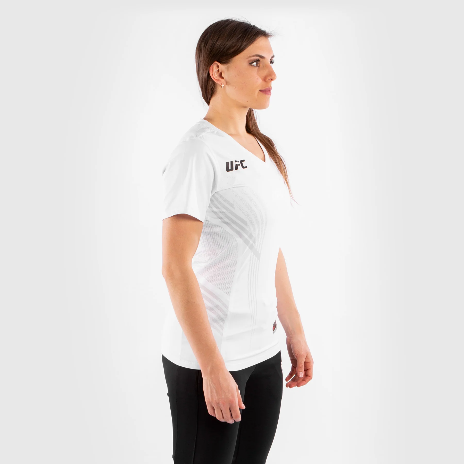 UFC Venum Personalized Authentic Fight Night Women's Walkout Jersey - White - Image 5