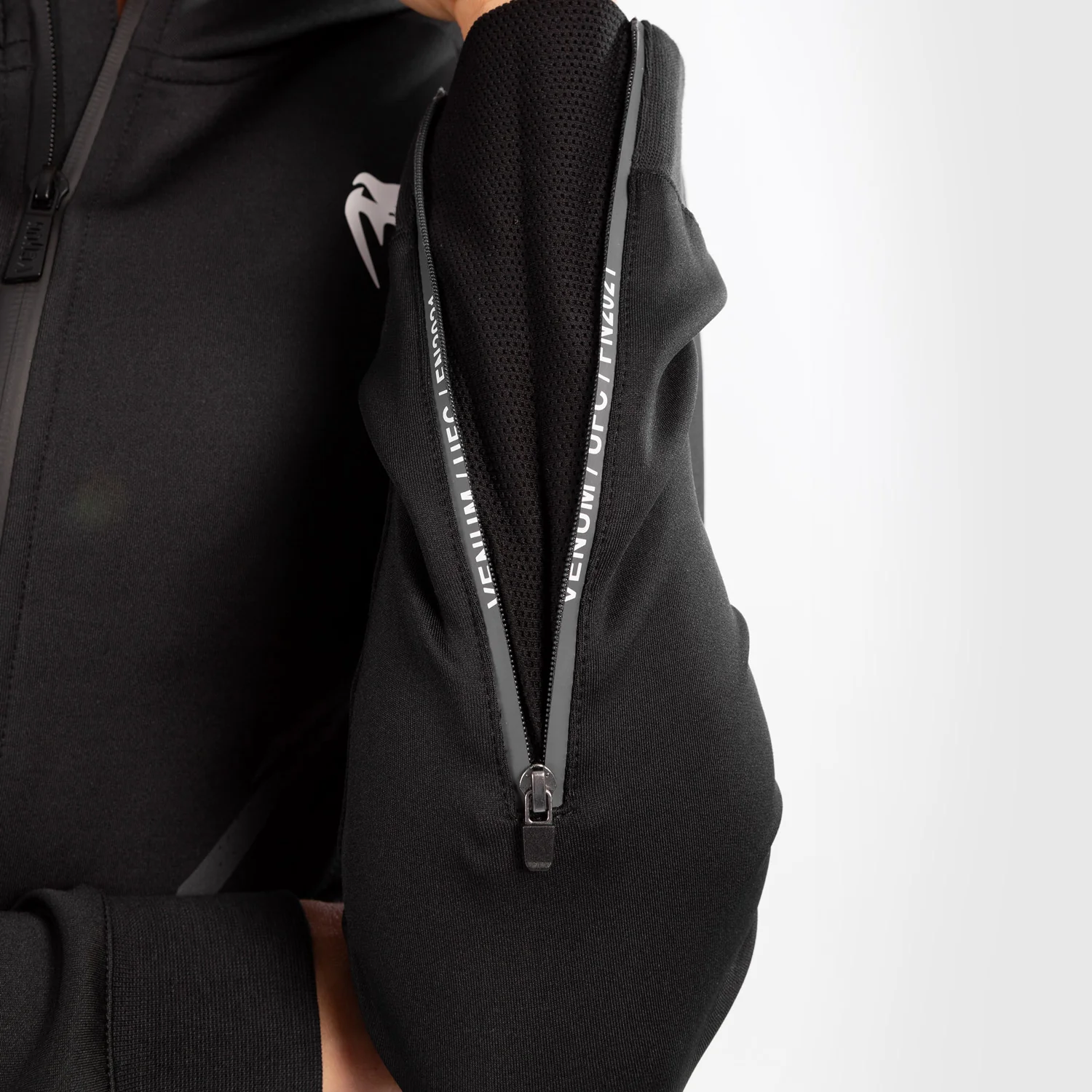 UFC Venum Personalized Authentic Fight Night Women's Walkout Hoodie - Black - Image 7