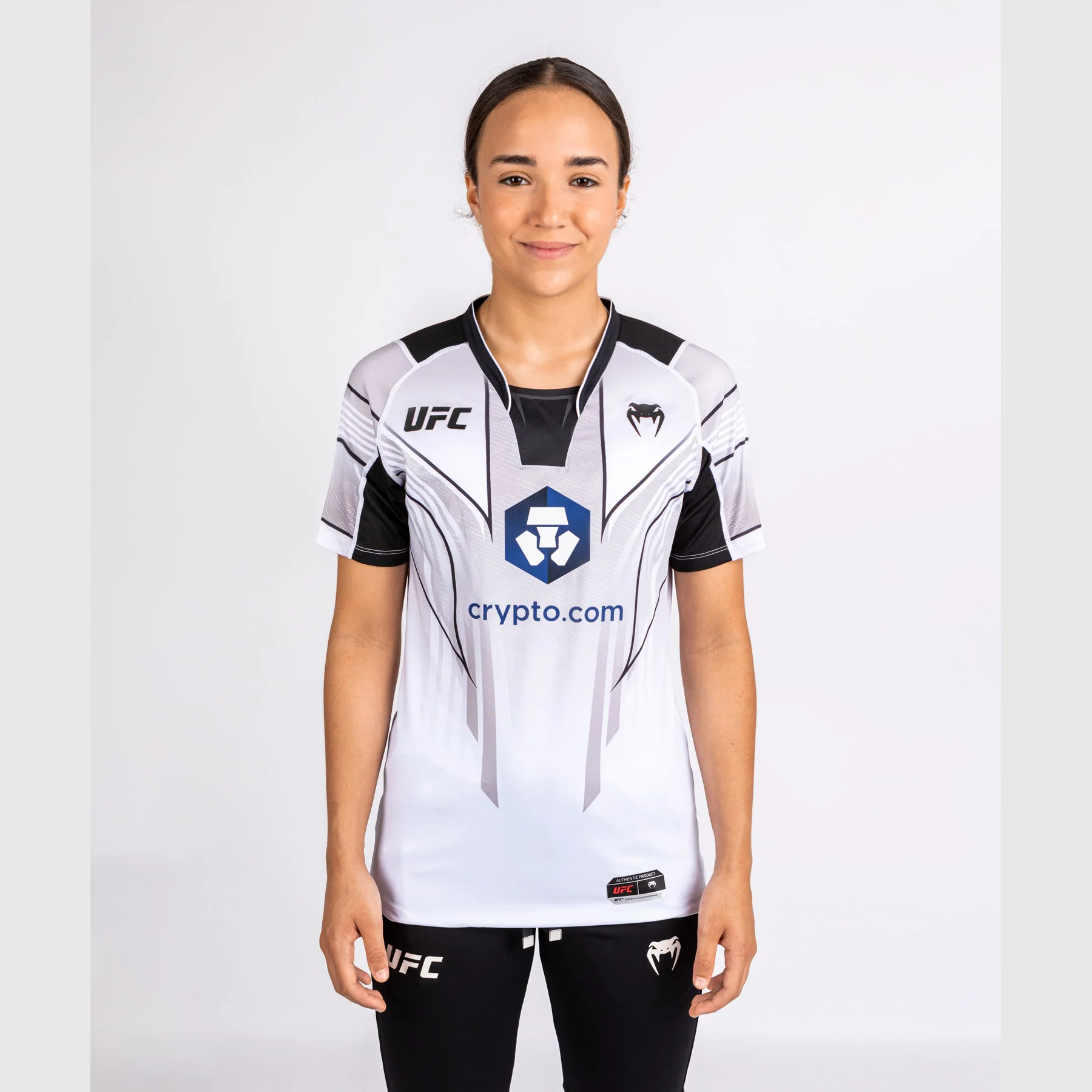 UFC Venum Personalized Authentic Fight Night 2.0 Kit by Venum Women's Walkout Jersey - White - Image 2