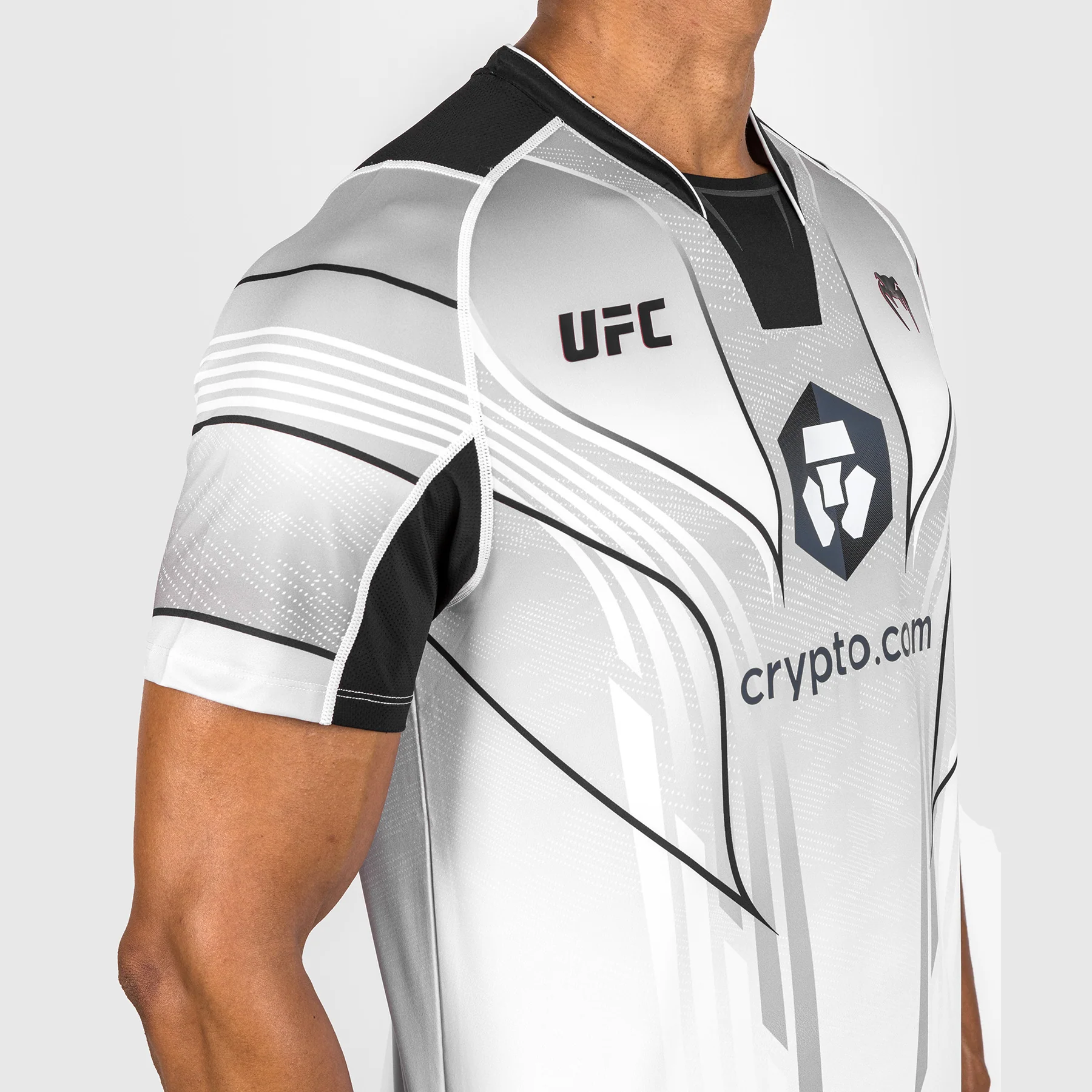 UFC Venum Personalized Authentic Fight Night 2.0 Kit by Venum Men's Walkout Jersey - White - Image 3