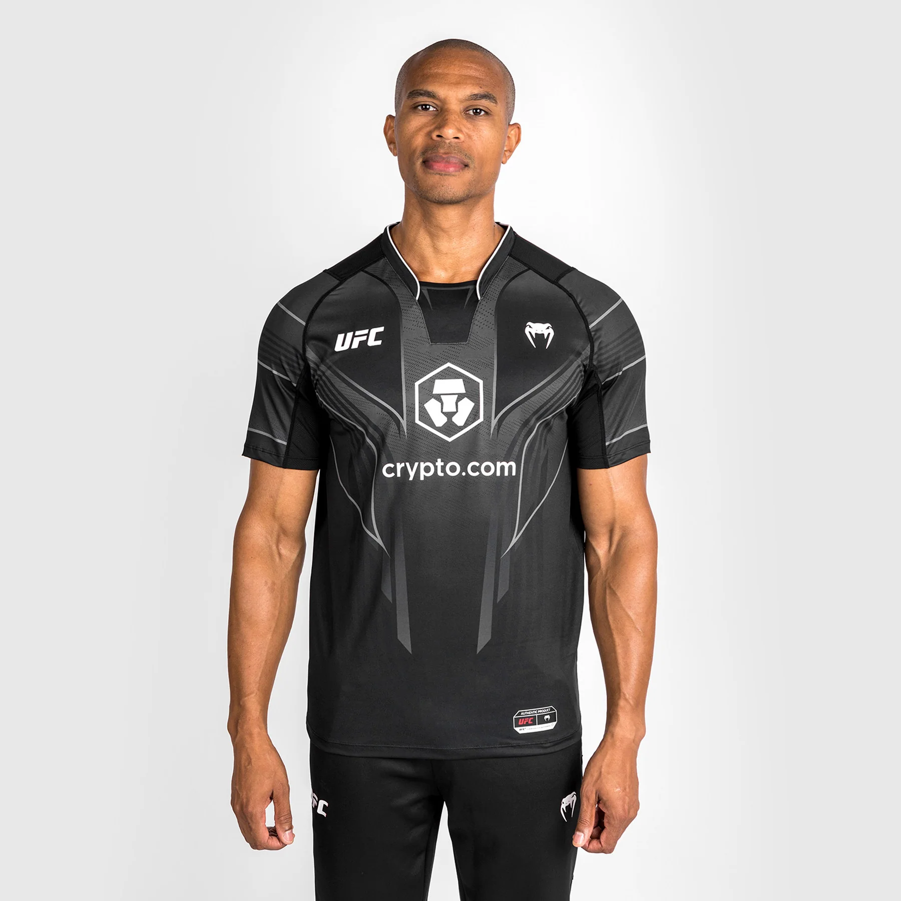 UFC Venum Personalized Authentic Fight Night 2.0 Kit by Venum Men's Walkout Jersey - Black - Image 3