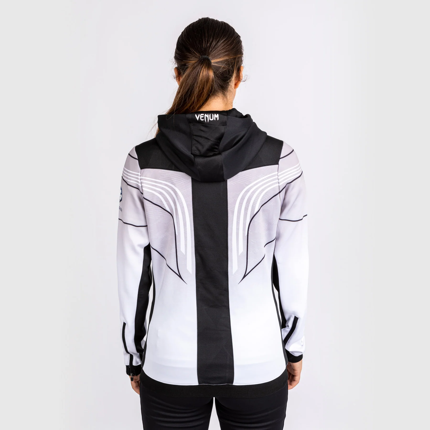 UFC Venum Personalized Authentic Fight Night 2.0 Kit by Venum Women's Walkout Hoodie - White - Image 2