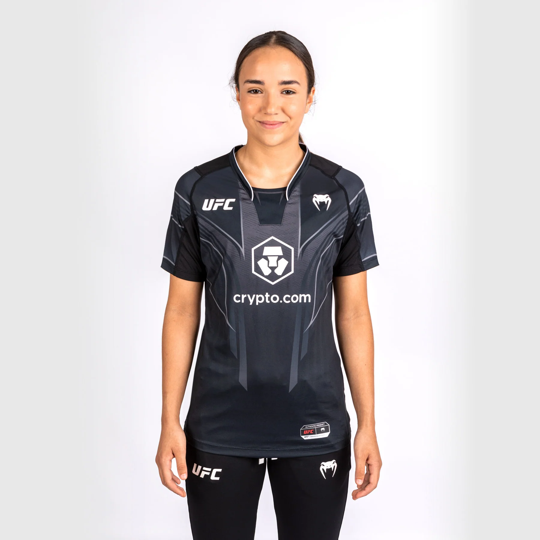 UFC Venum Personalized Authentic Fight Night 2.0 Kit by Venum Women's Walkout Jersey - Black - Image 3