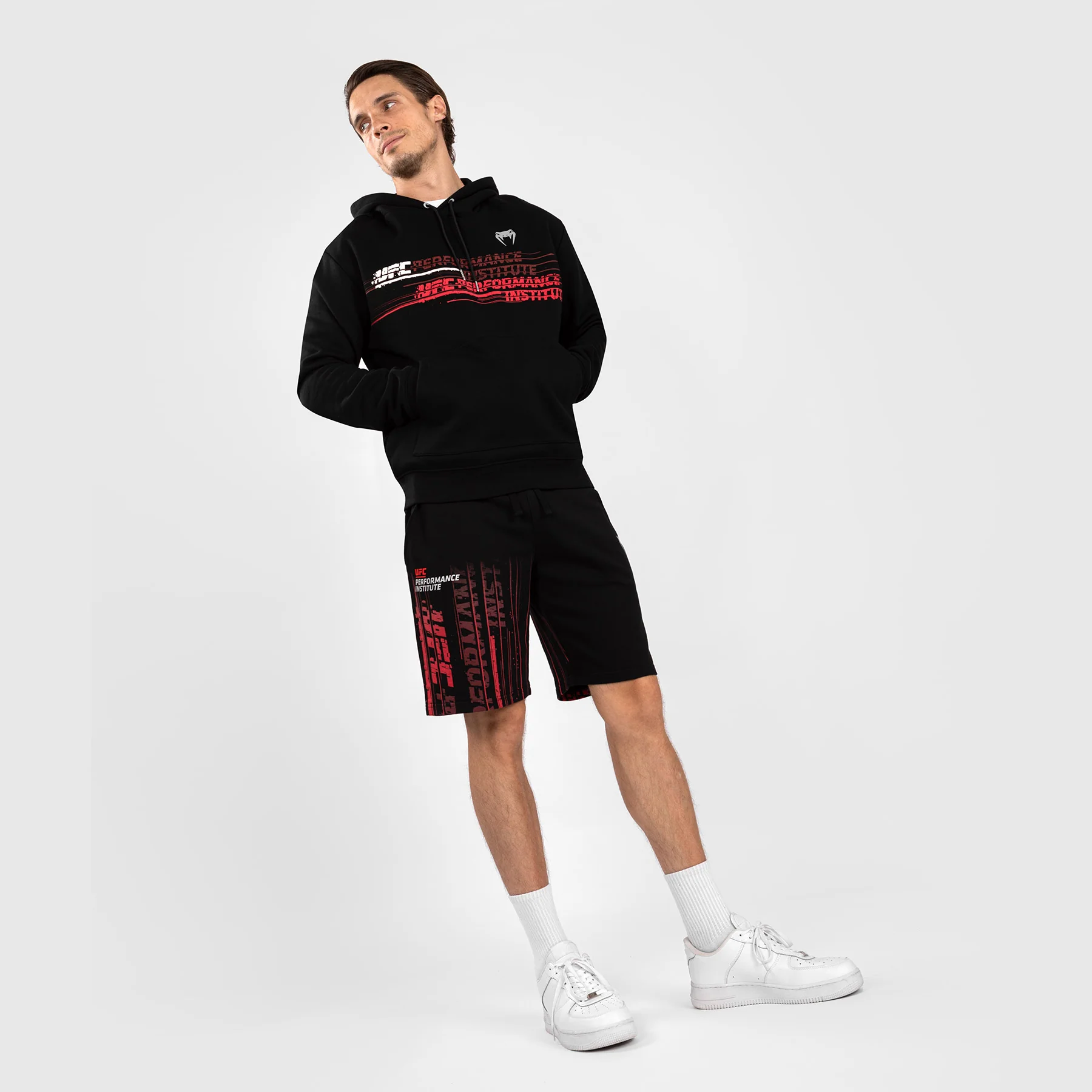 UFC Venum Performance Institute 2.0 Men’s Hoodie - Black/Red - Image 6