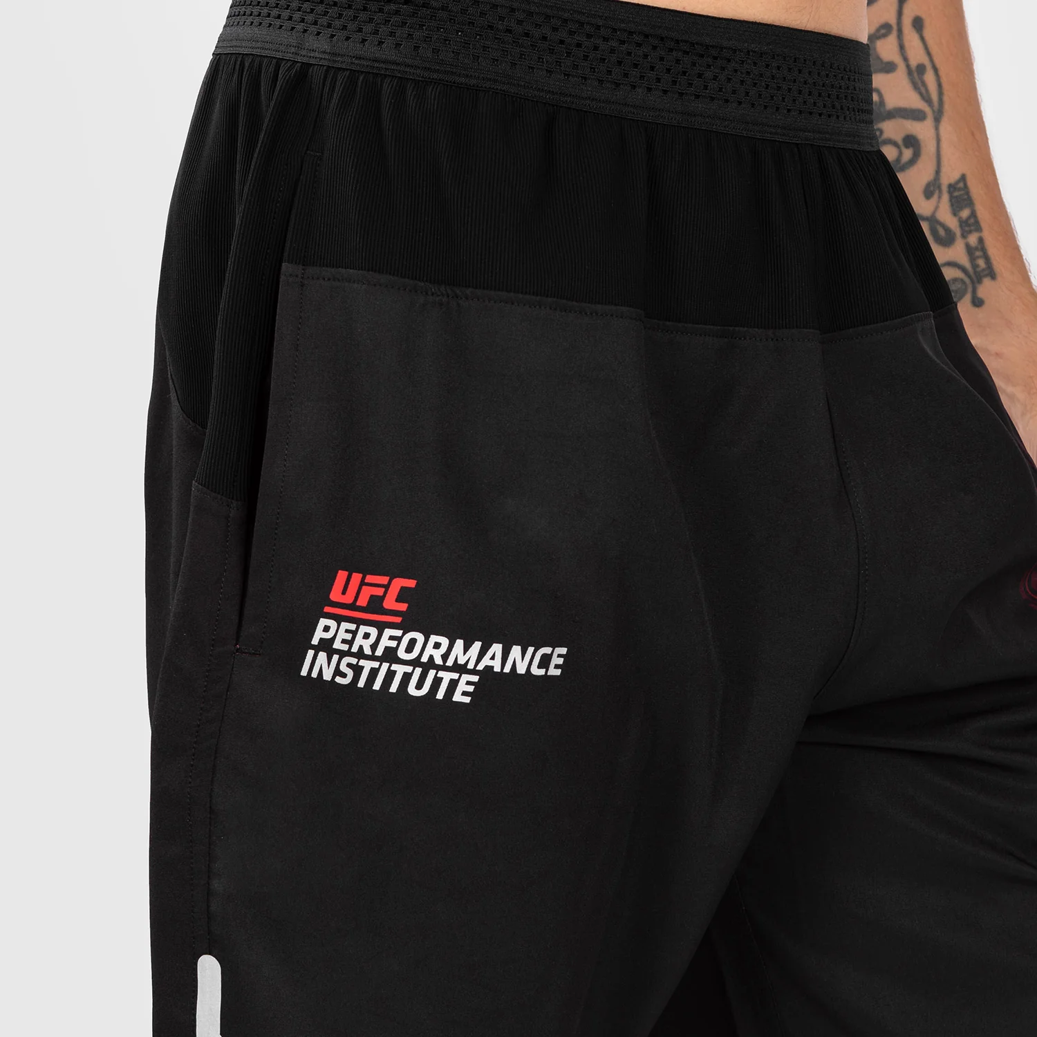 UFC Venum Performance Institute 2.0 Men’s Performance Short - Black/Red - Image 4