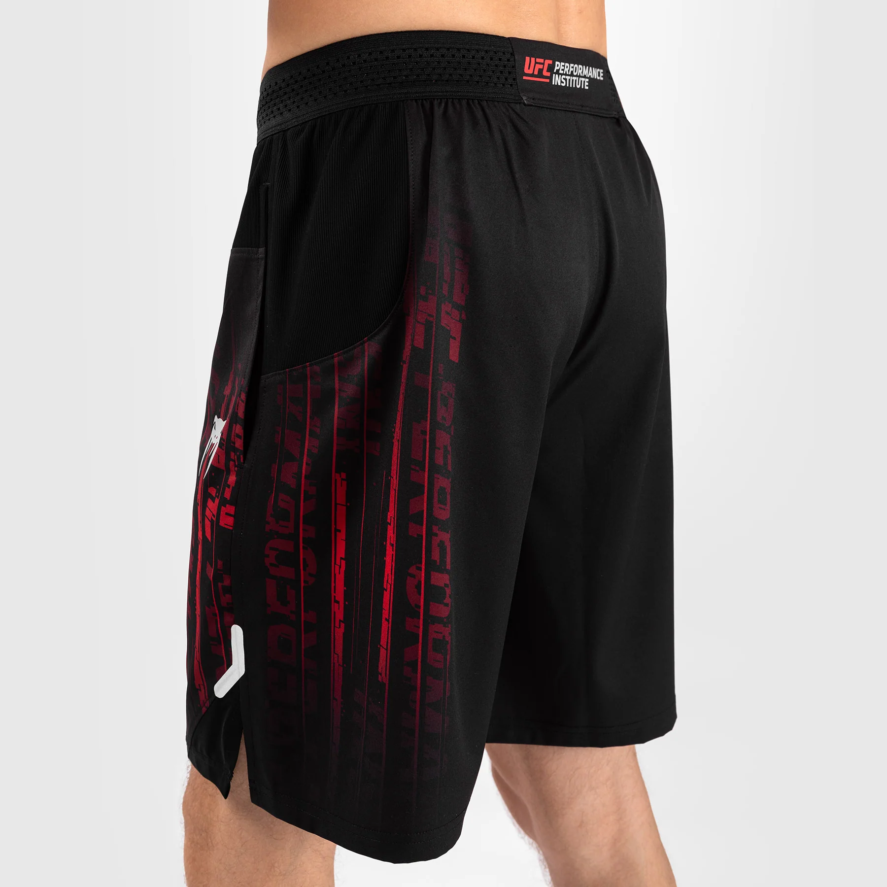UFC Venum Performance Institute 2.0 Men’s Performance Short - Black/Red - Image 6