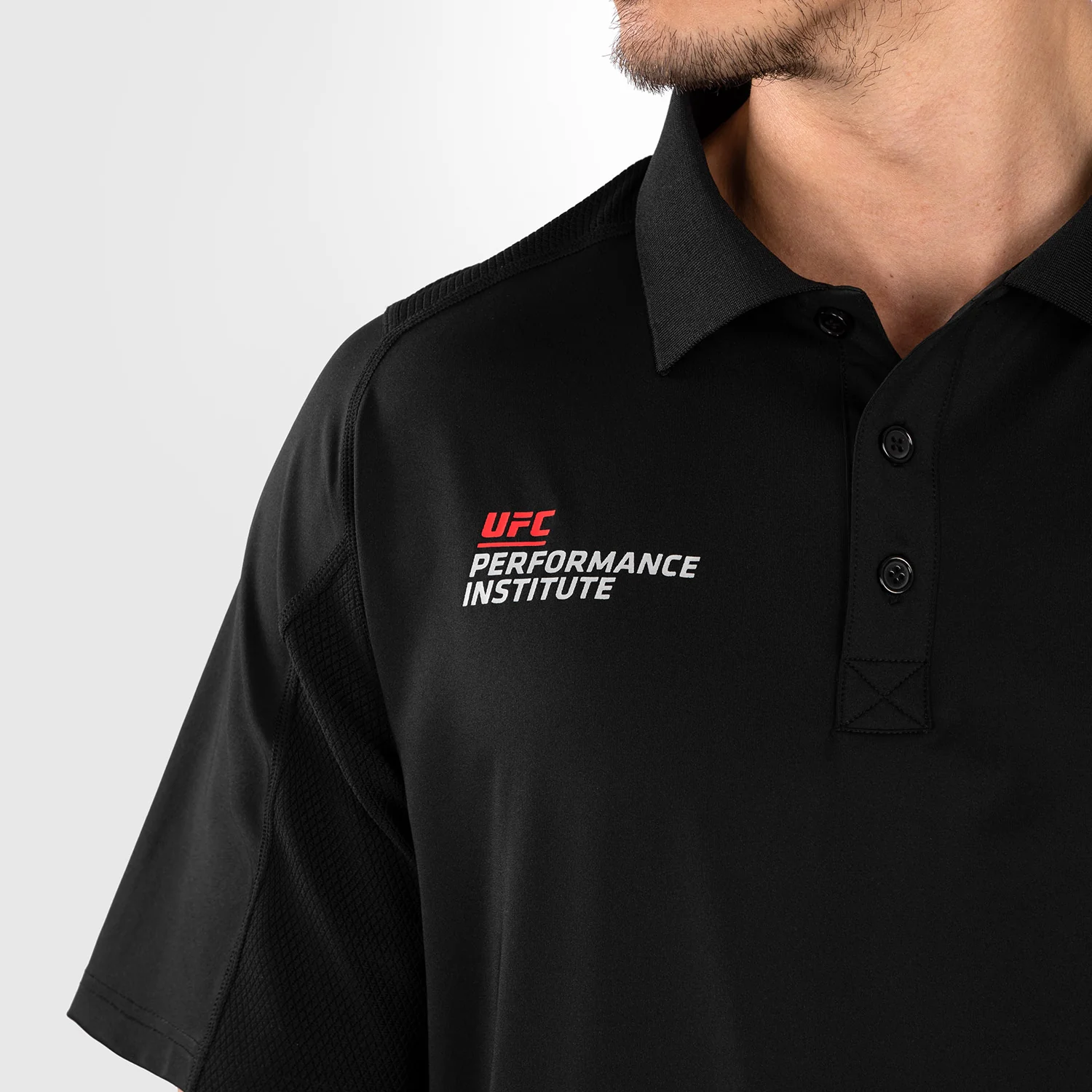 UFC Venum Performance Institute 2.0 Men’s Polo Shirt - Black/Red - Image 4