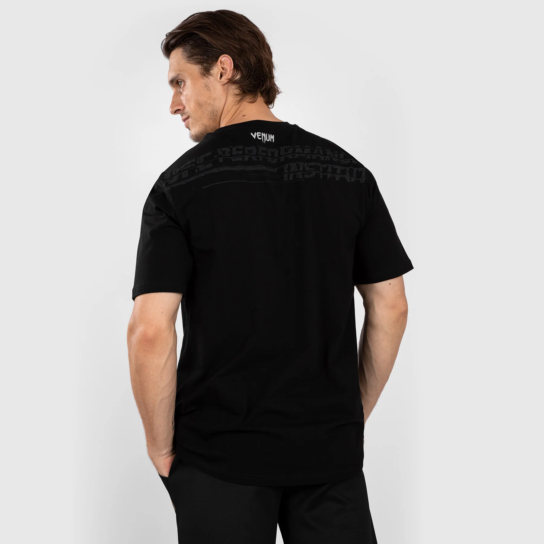 UFC Venum Performance Institute 2.0 Men’s T-Shirt - Black/Red - Image 3