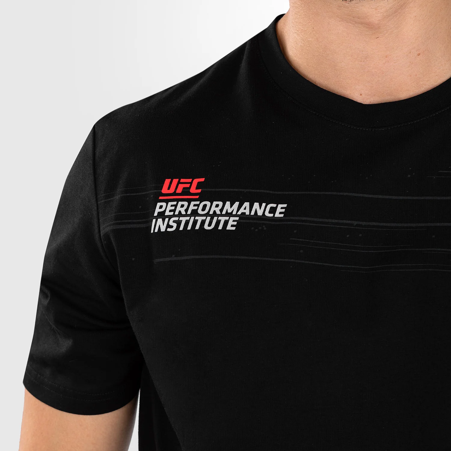 UFC Venum Performance Institute 2.0 Men’s T-Shirt - Black/Red - Image 4