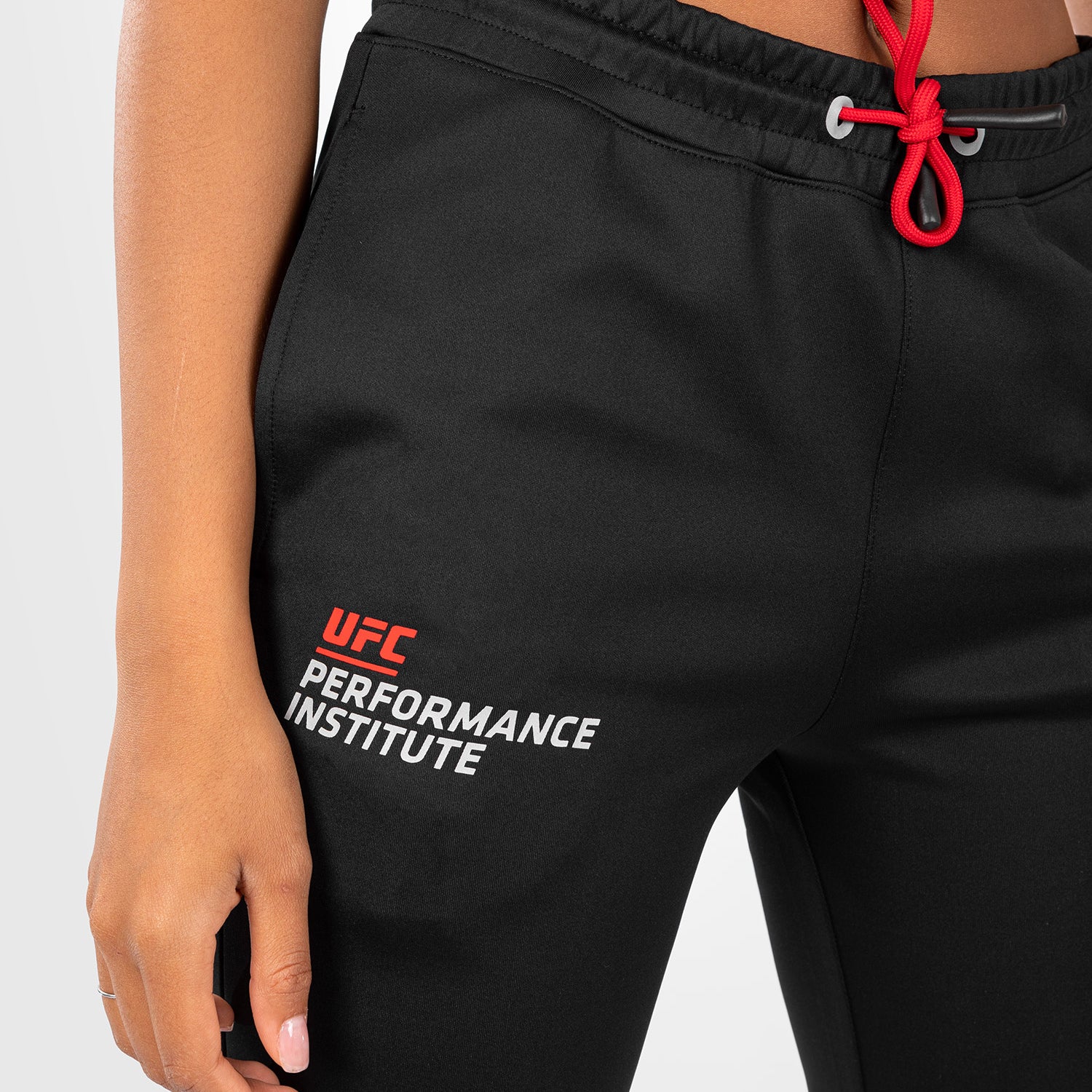 UFC Venum Performance Institute 2.0 Women’s Jogging Pant - Black/Red - Image 4