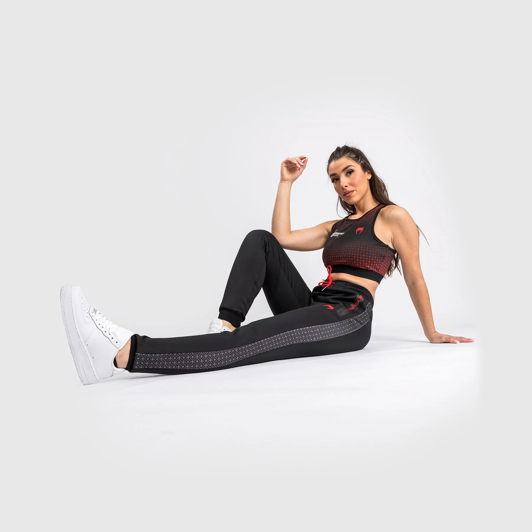UFC Venum Performance Institute Jogger - For Women - Black/Red - Image 3