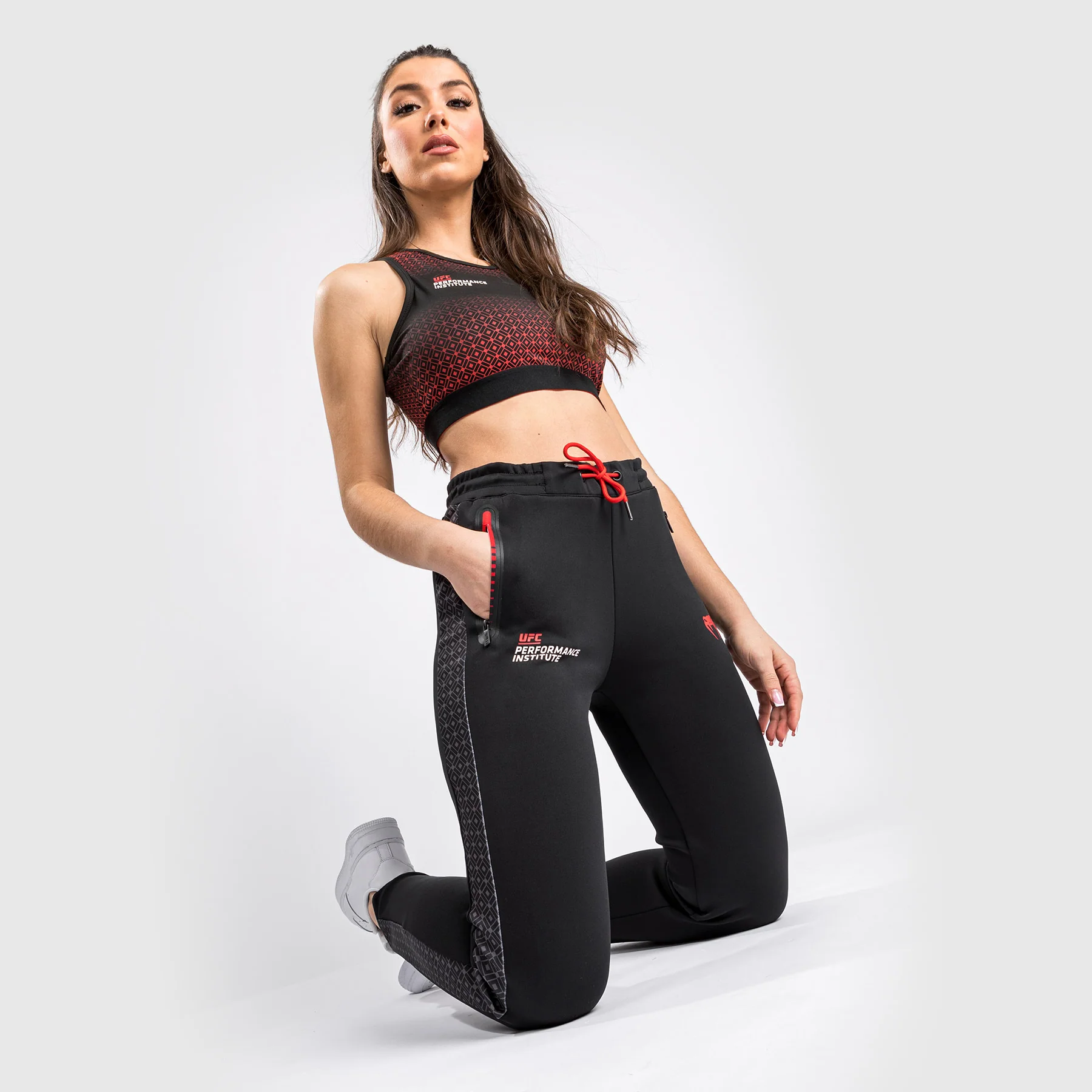 UFC Venum Performance Institute Jogger - For Women - Black/Red - Image 4