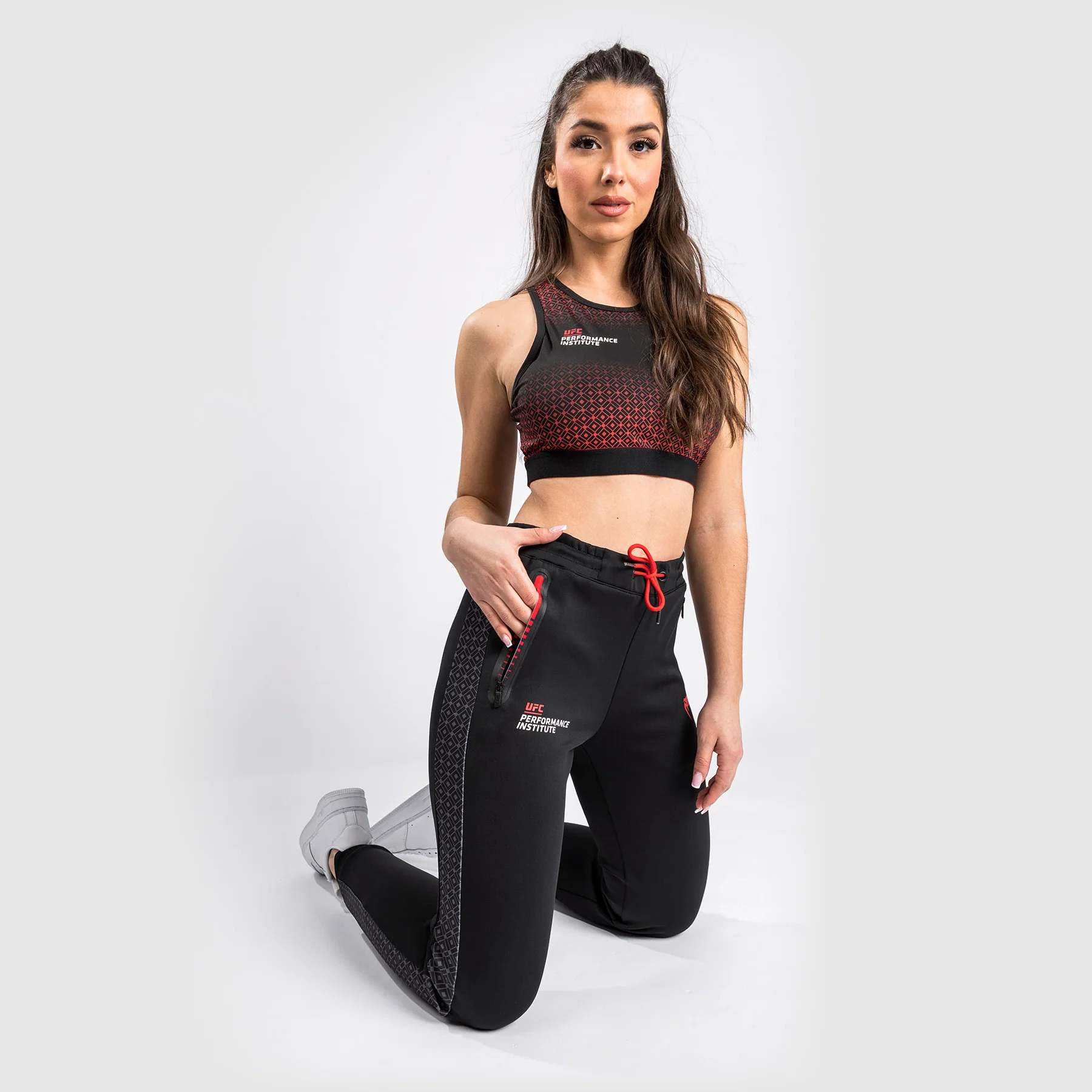 UFC Venum Performance Institute Jogger - For Women - Black/Red - Image 5