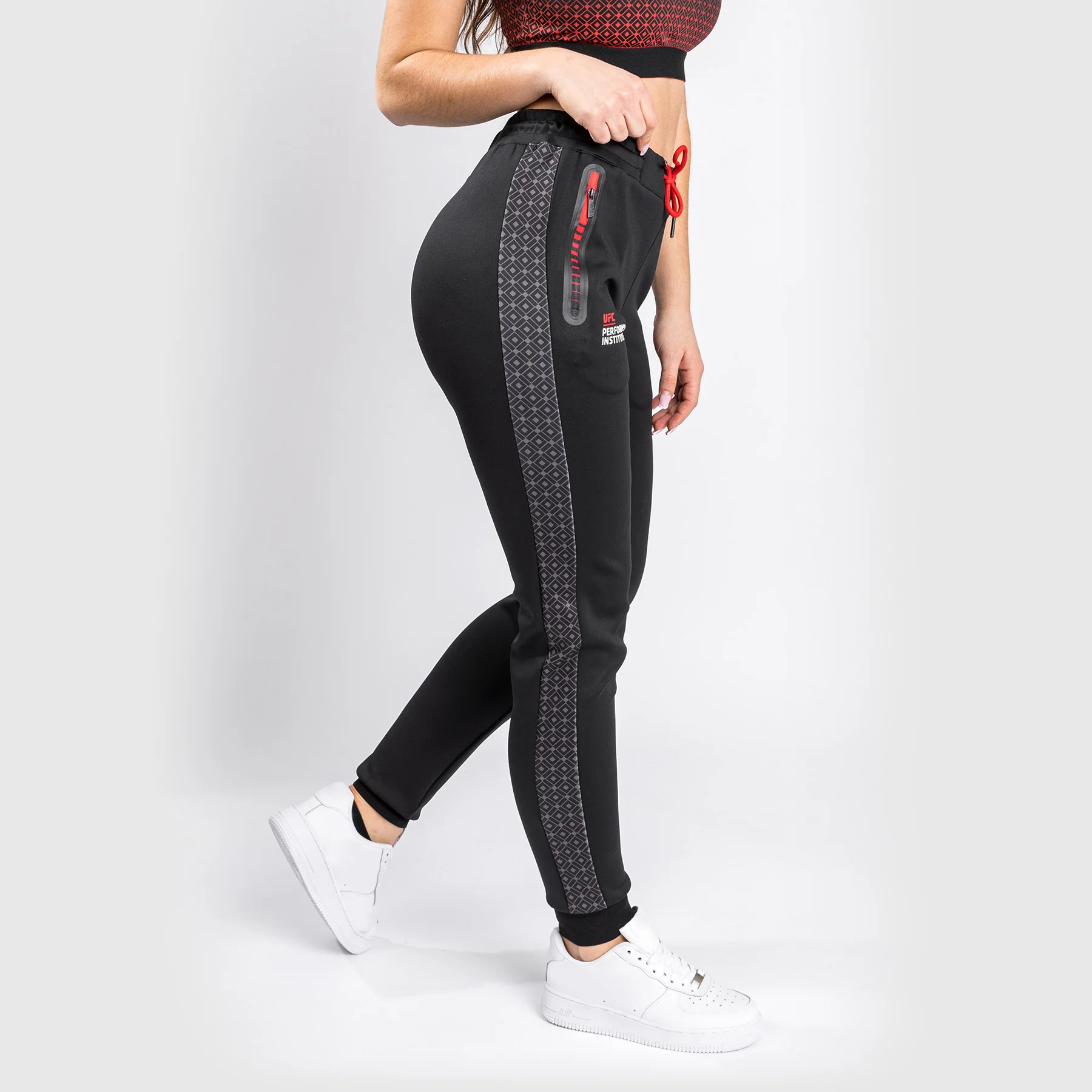 UFC Venum Performance Institute Jogger - For Women - Black/Red - Image 6
