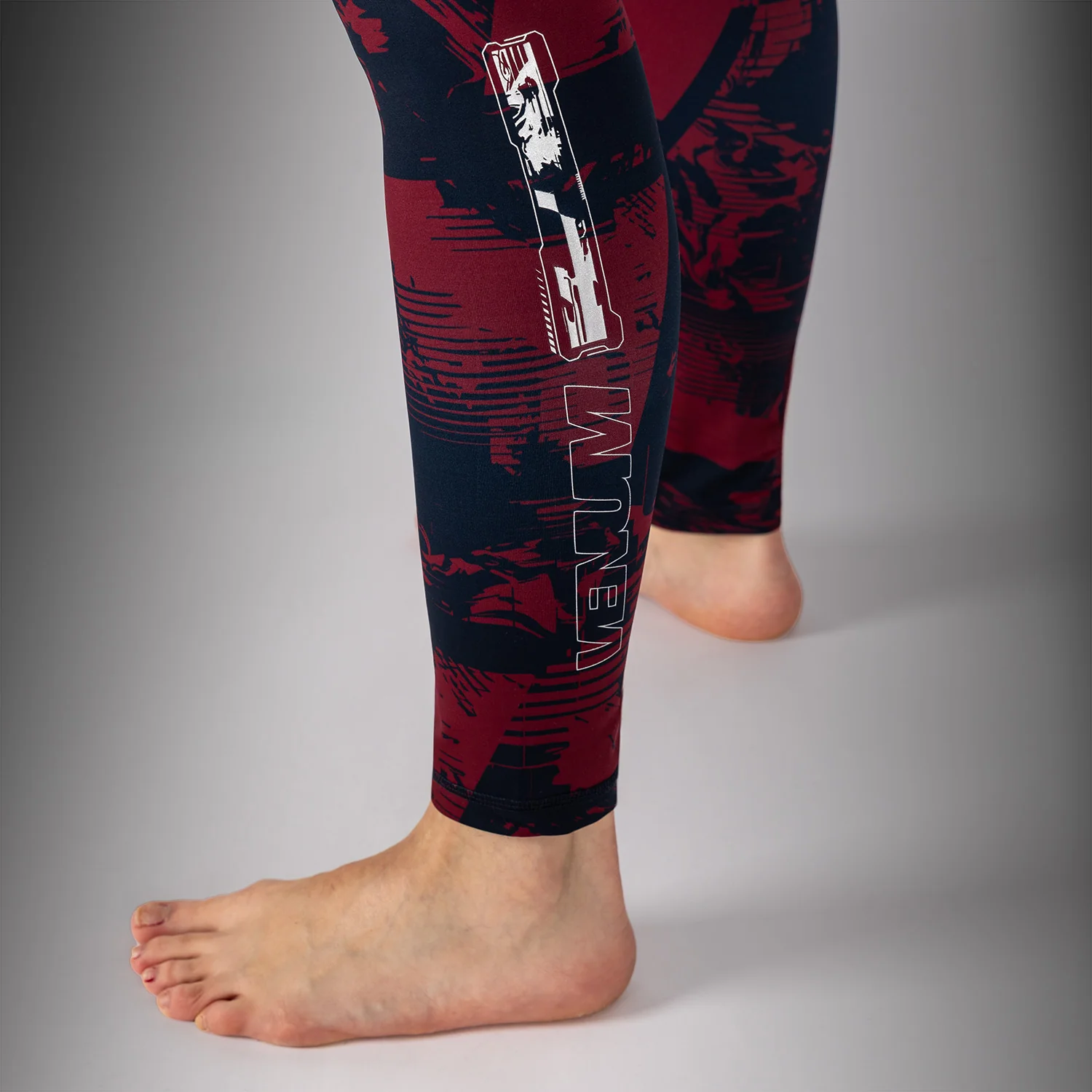 Women's UFC Zenith by Venum Burgundy Authentic Fight Week Leggings - Image 7