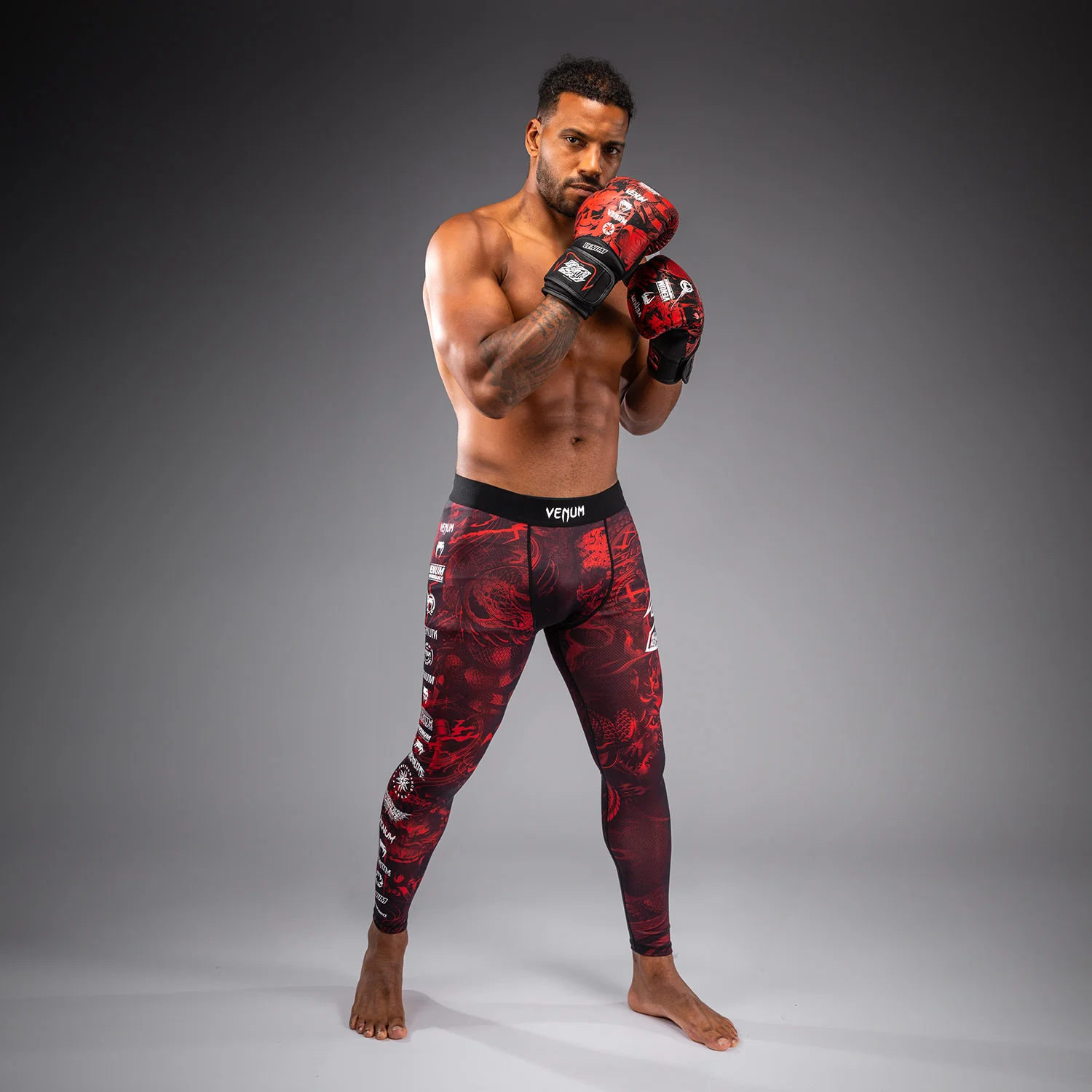 Venum 20th Anniversary Spats - Black/Red - Image 7