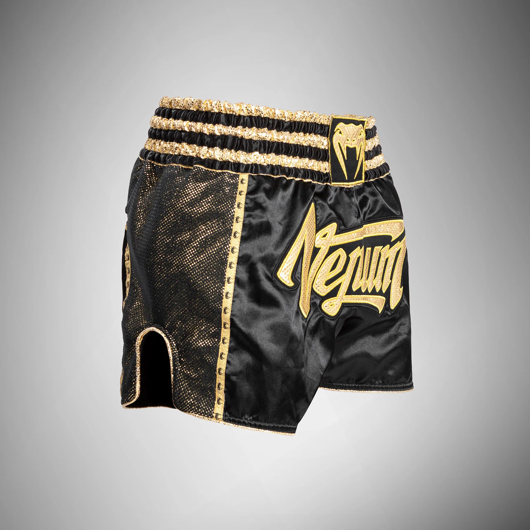 Venum Absolute 2.0 Muay Thai Shorts - Black/Gold - Image 4