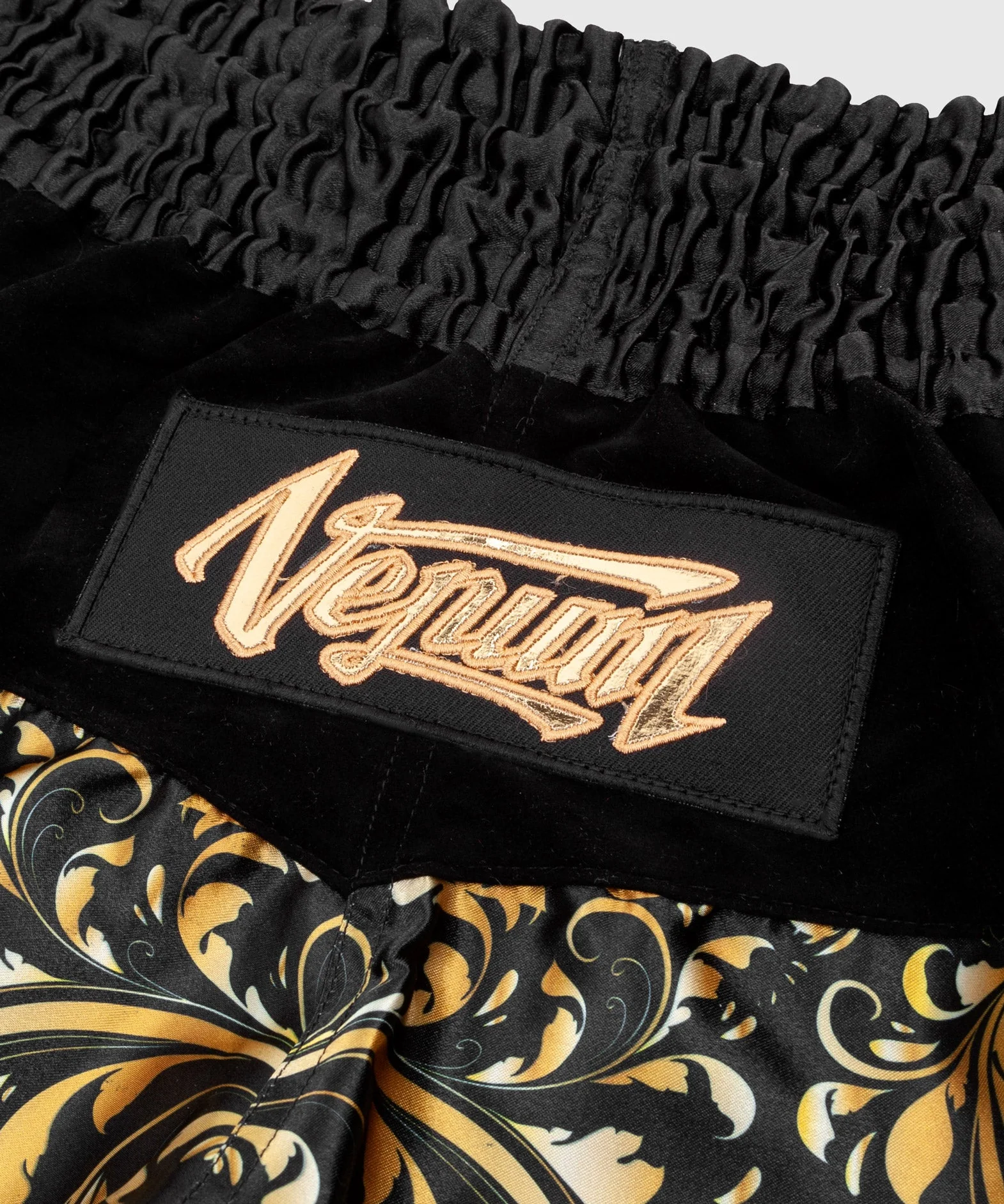 Venum Absolute Muay Thai Shorts - Black/Gold - Exclusive - Image 5