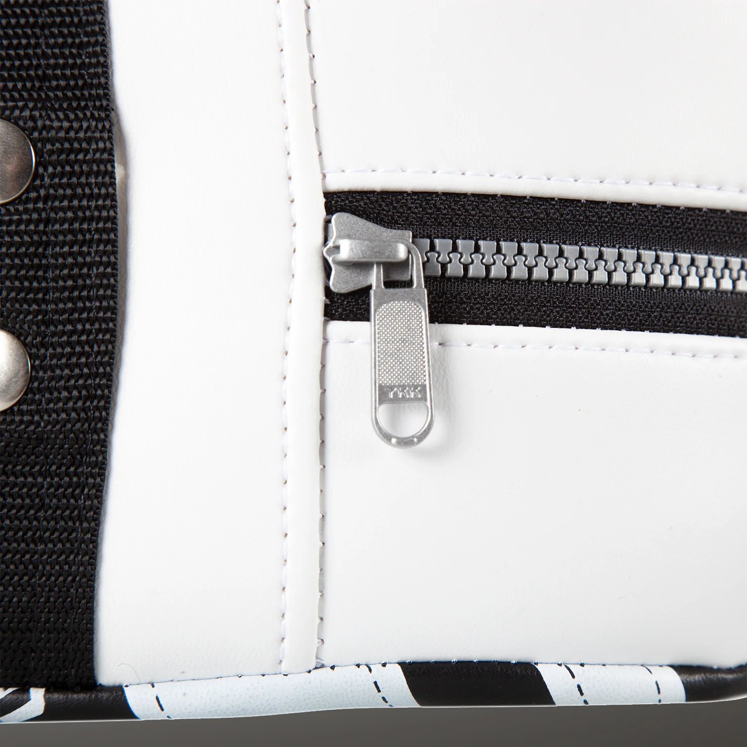 Venum Absolute Square Kick Shield - Skintex Leather - Black/Ice - Image 5