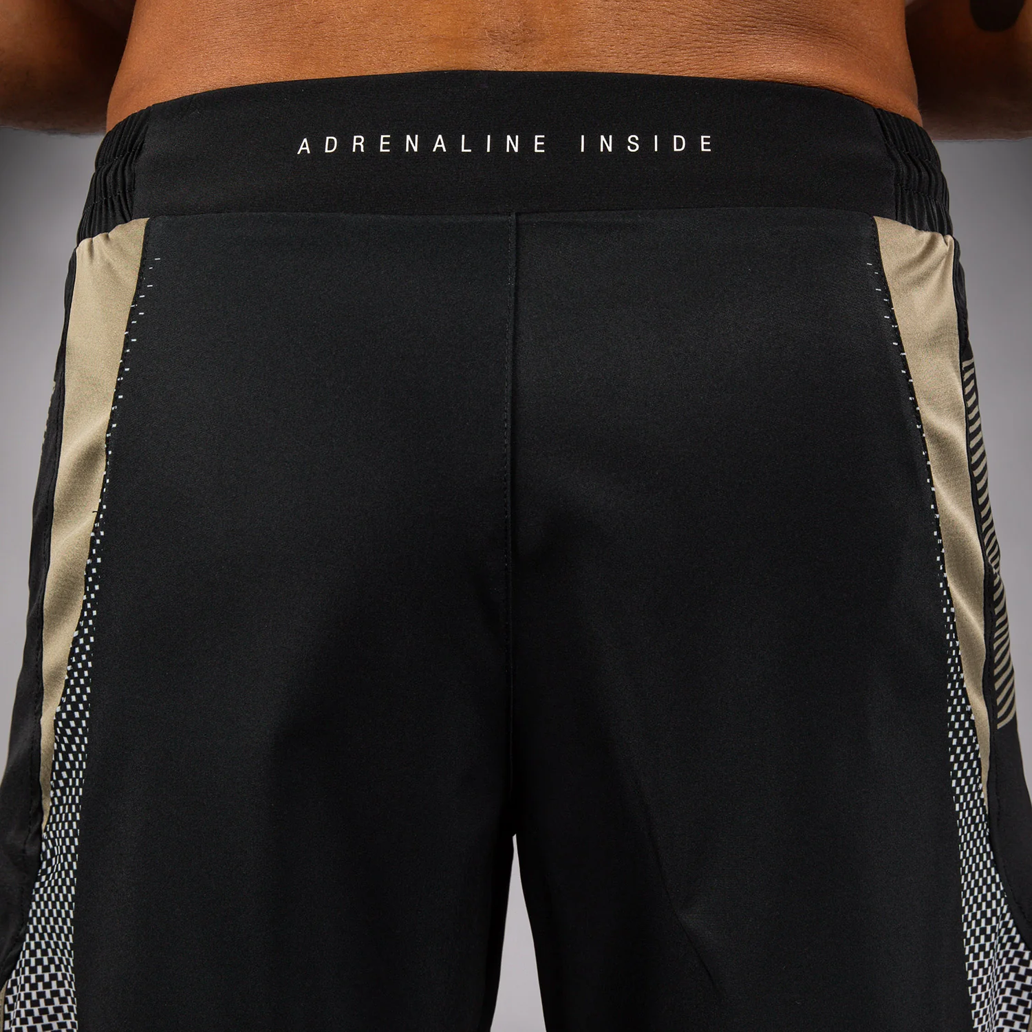 Venum Adrenaline Fightshorts - Black/Sand - Image 4