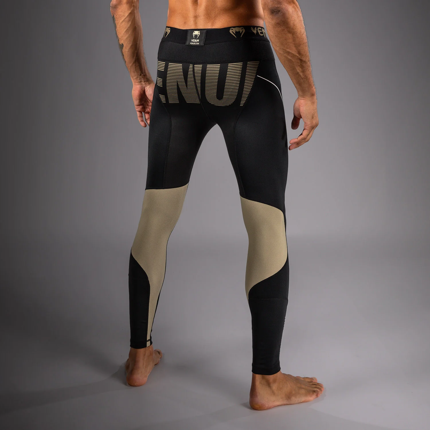 Venum Adrenaline Spats - Black/Sand - Image 3