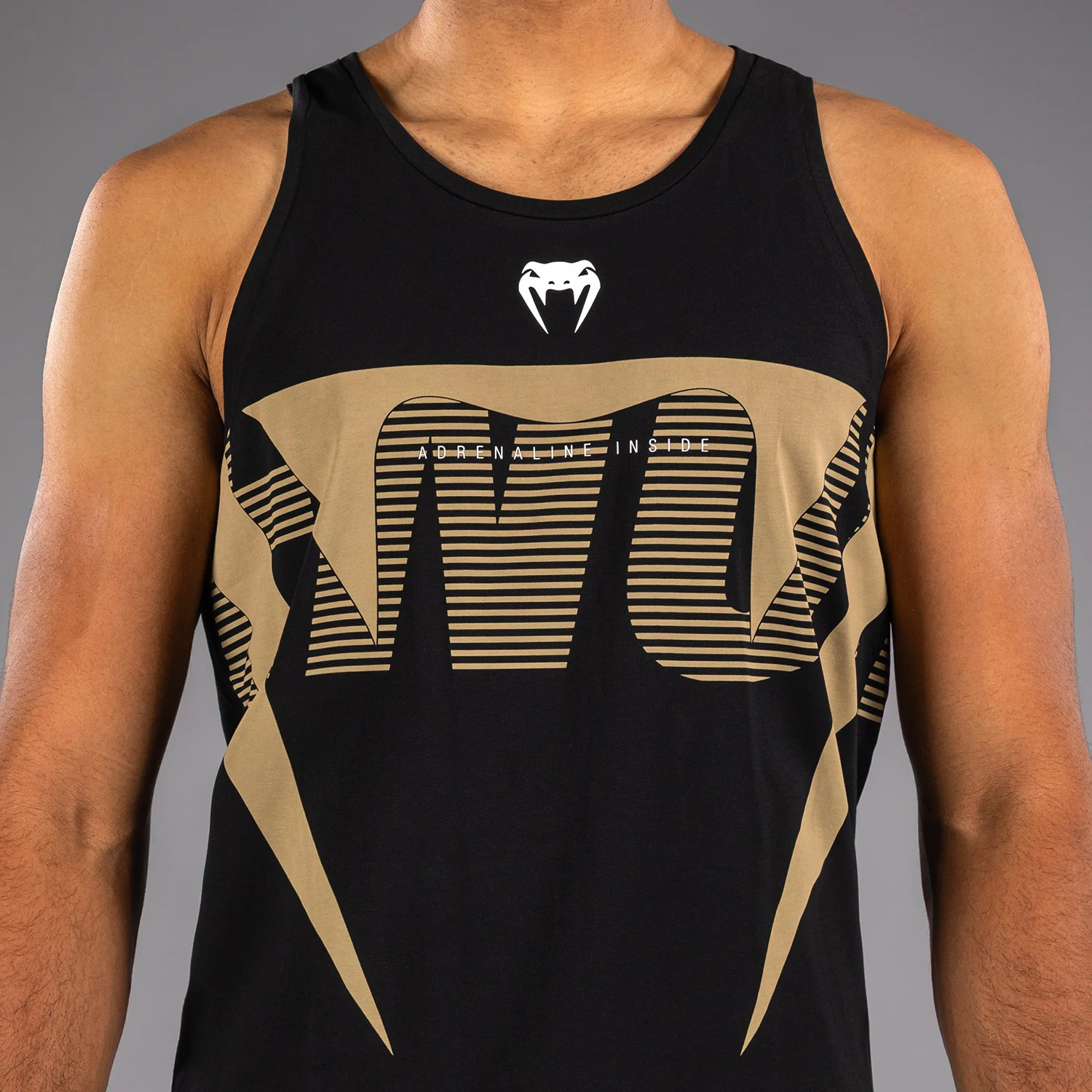 Venum Adrenaline Tank Top - Black/Sand - Image 4