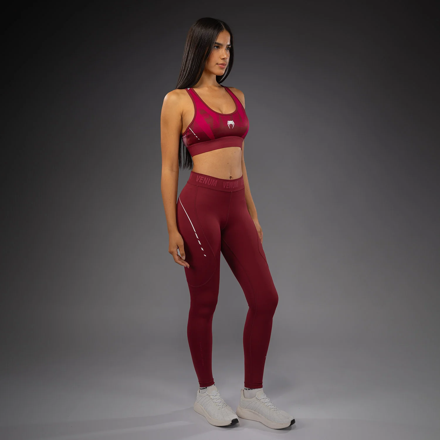 Venum Adrenaline Women's Leggings - Burgundy/ Pink - Image 5