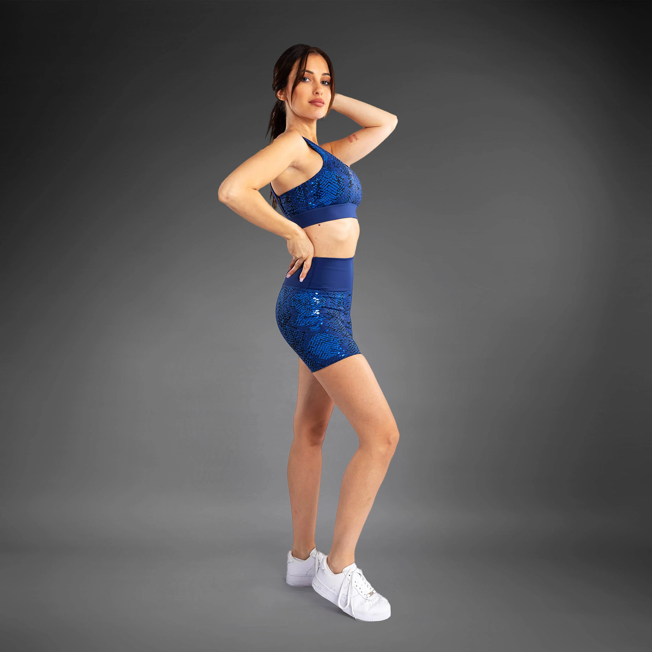 Venum Amazonia Women’s Compression Shorts - Ultramarine Blue - Image 4
