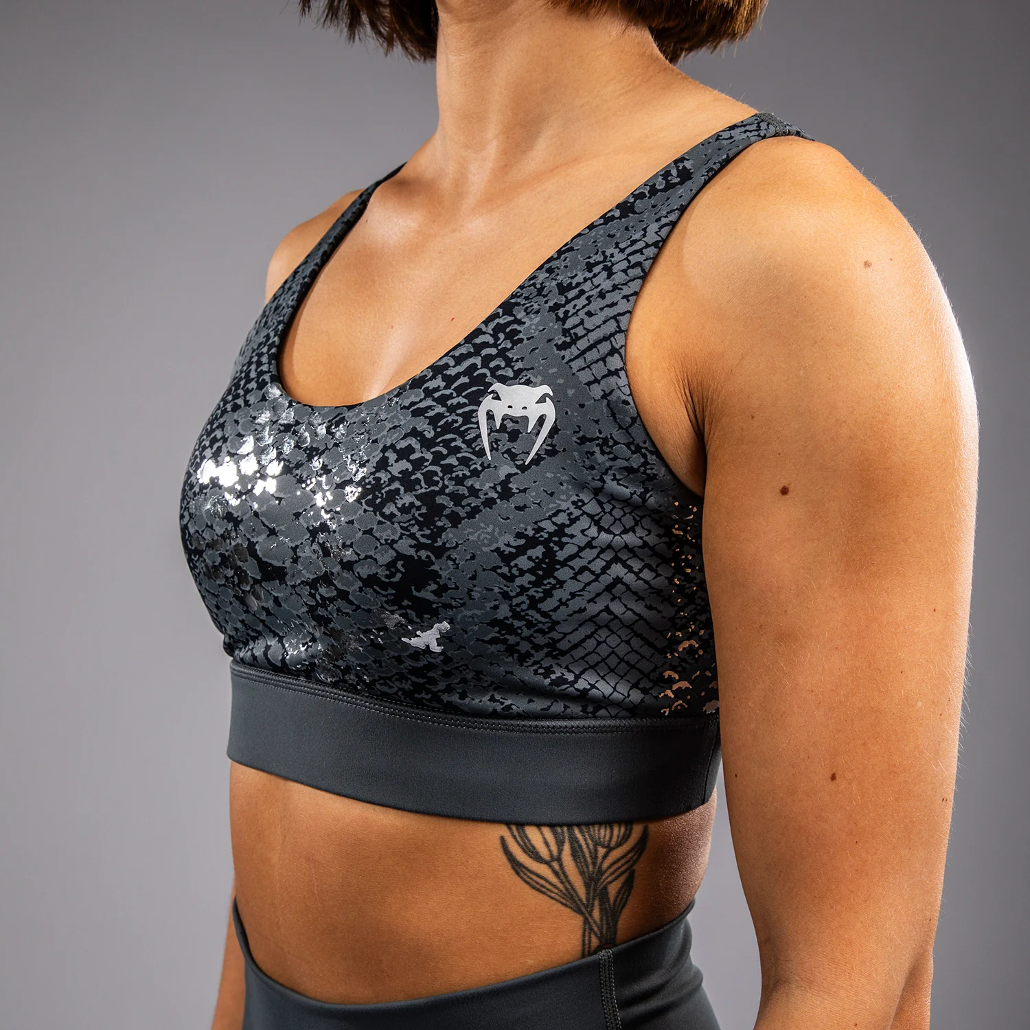 Venum Amazonia Women’s Sports Bra - Dark Grey - Image 6
