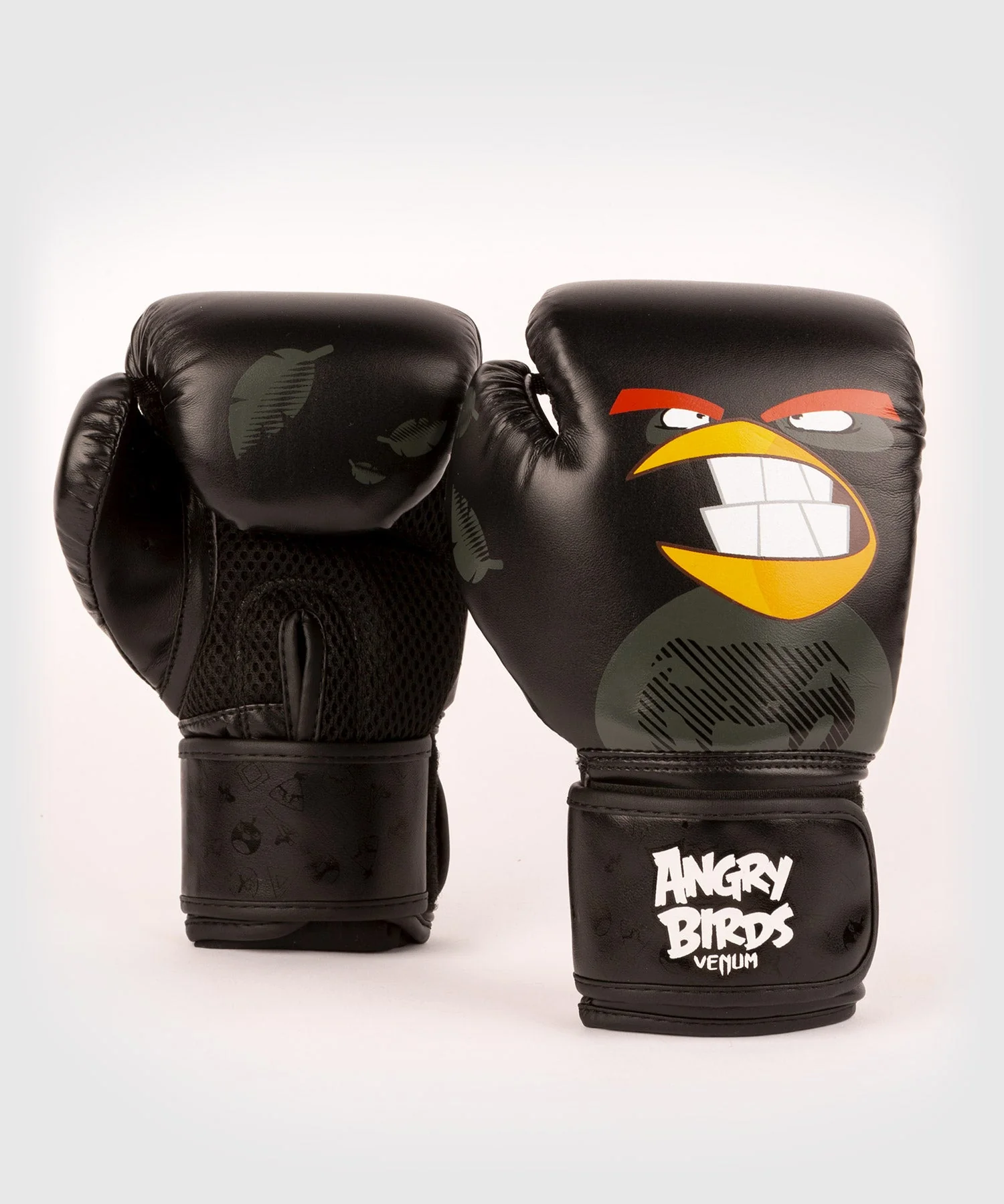 Venum Angry Birds Boxing Gloves - For Kids - Black - Image 2