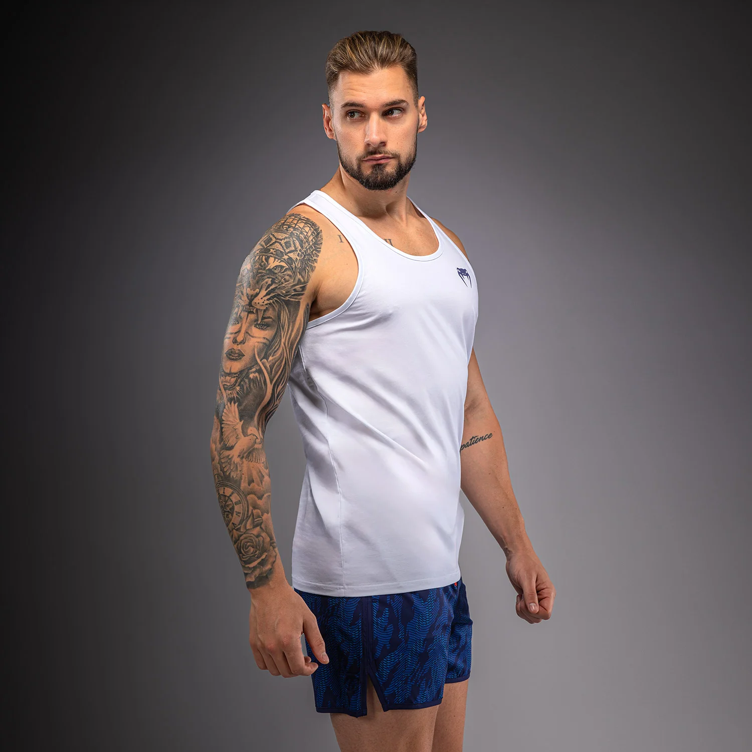 Venum Aqua Tank Top - White/Blue - Image 2