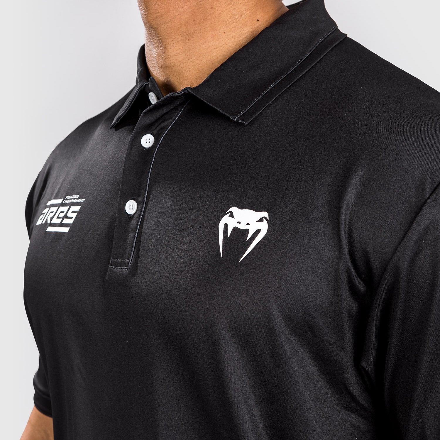 Venum x Ares Dry Tech Polo Shirt - Black - Image 7