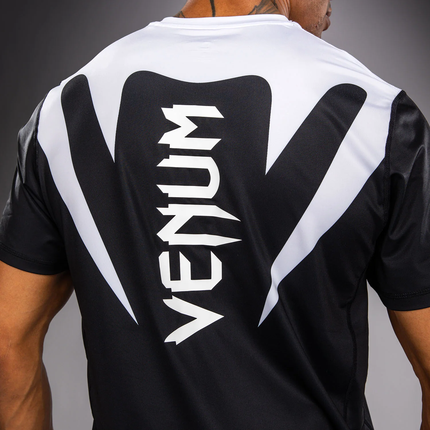 Venum Attack 90 Dry-Tech T-Shirt - White/Black - Image 6