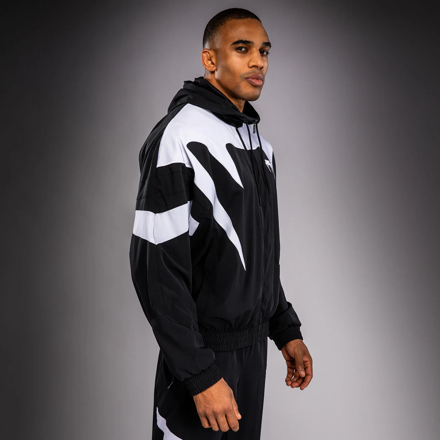 Venum Attack 90 Track Jacket - White/Black - Image 5