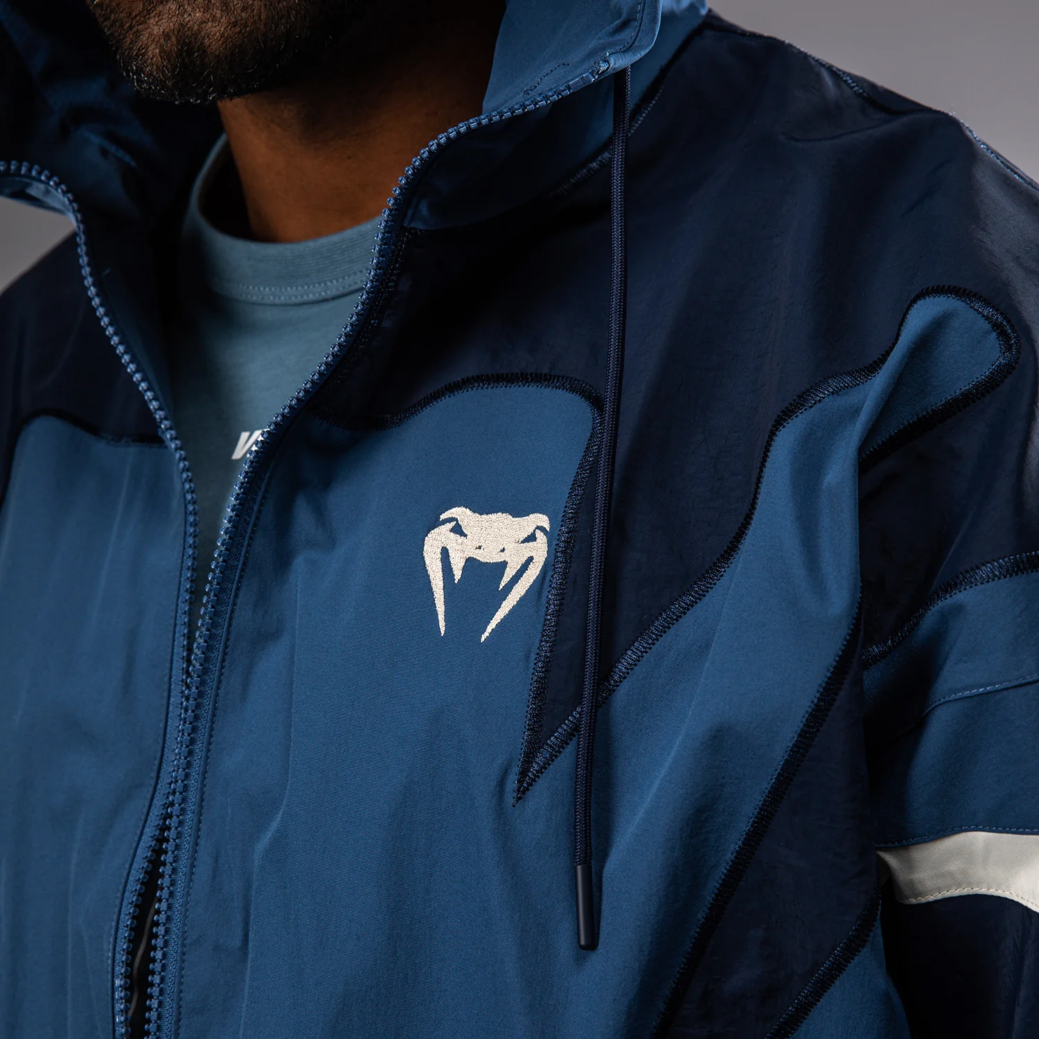 Venum Attack 90 Tracksuit Jacket - Midnight Blue - Image 6