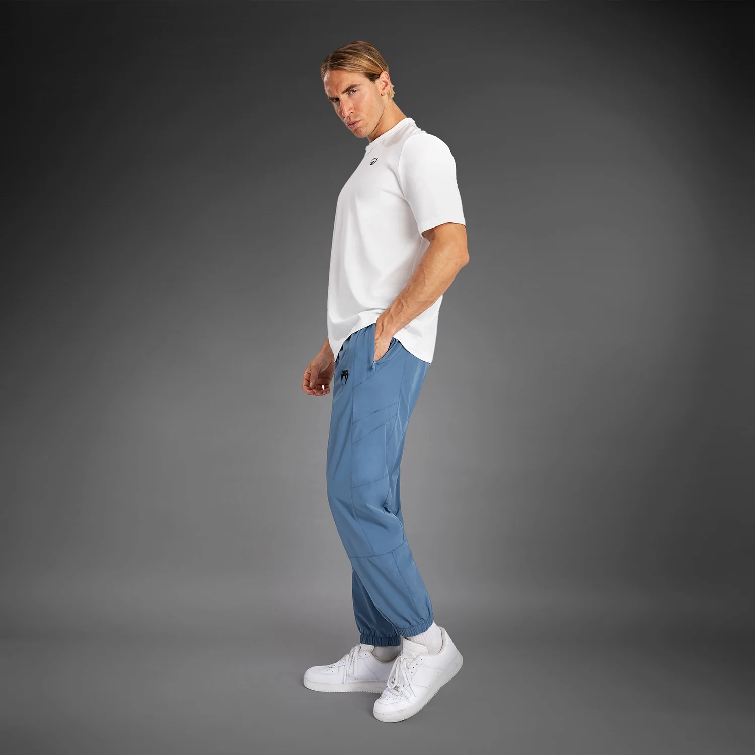 Venum Attack 90 Tracksuit Pants - Blue/Black - Image 4