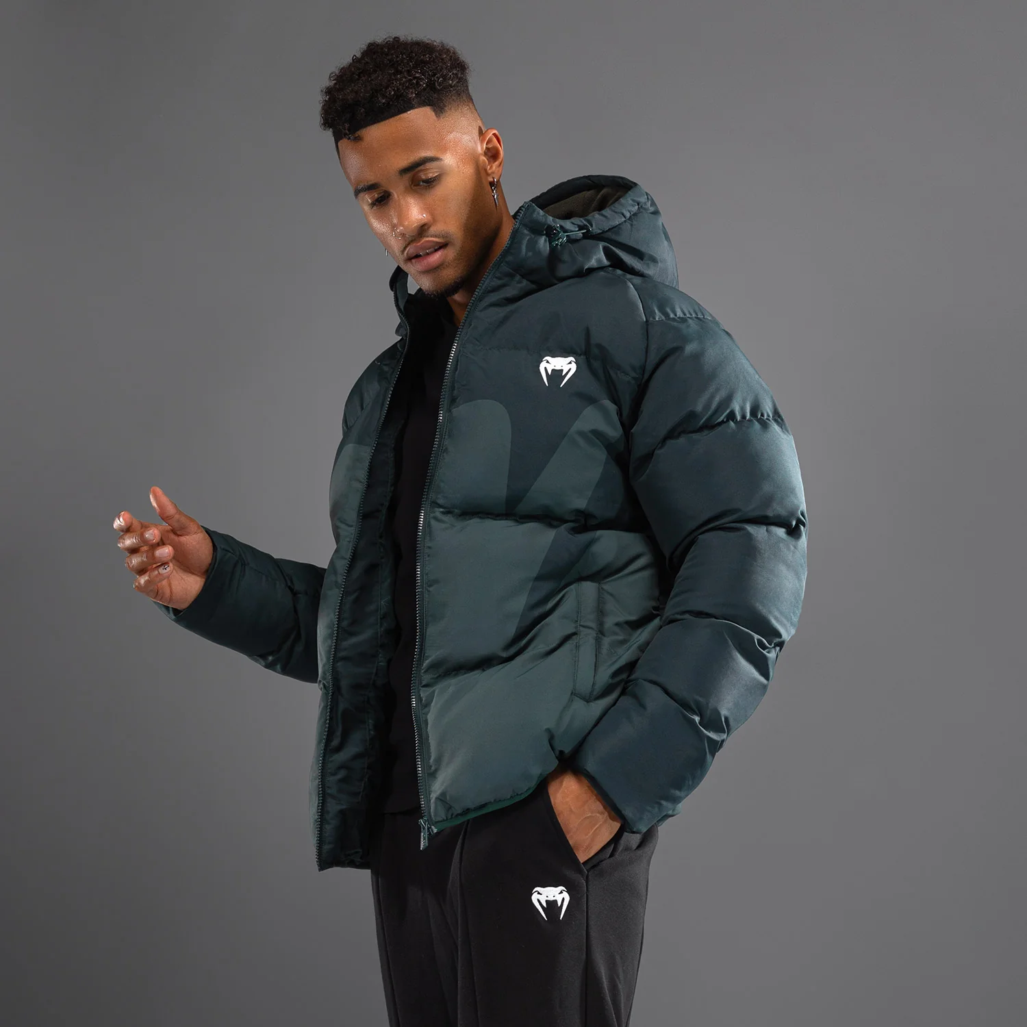 Venum Attack Down Jacket - Army Green - Image 3