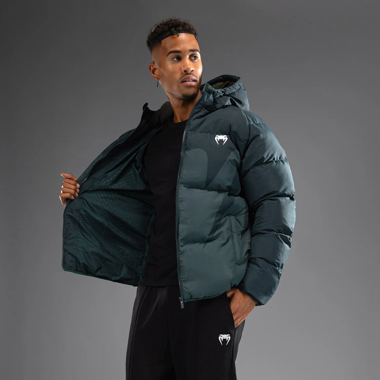 Venum Attack Down Jacket - Army Green - Image 4