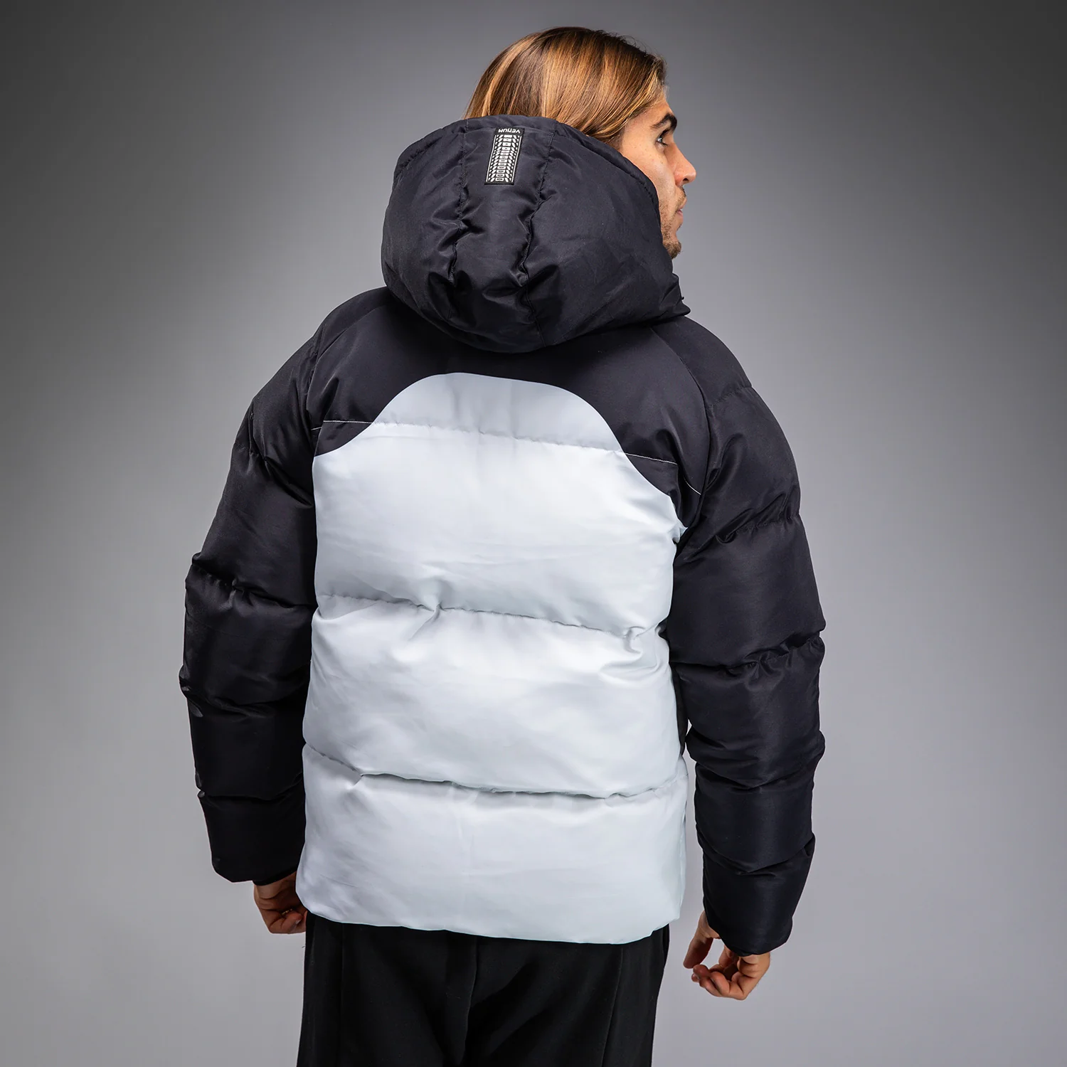 Venum Attack Down Jacket - Black/Ice - Image 3