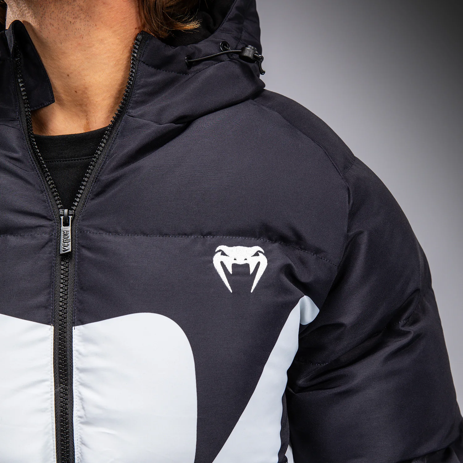 Venum Attack Down Jacket - Black/Ice - Image 4