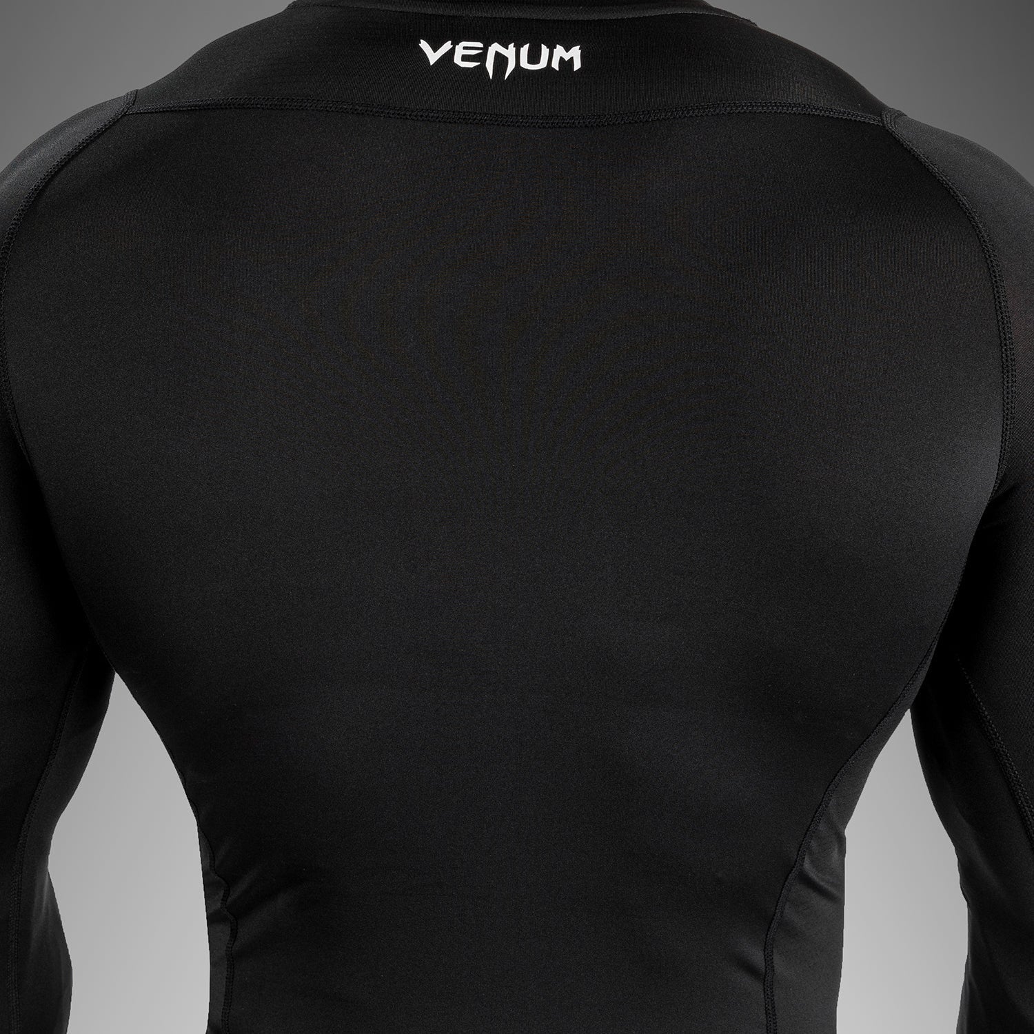 Venum Attack Men's Long Sleeve Rashguard - Black/Grey - Image 6