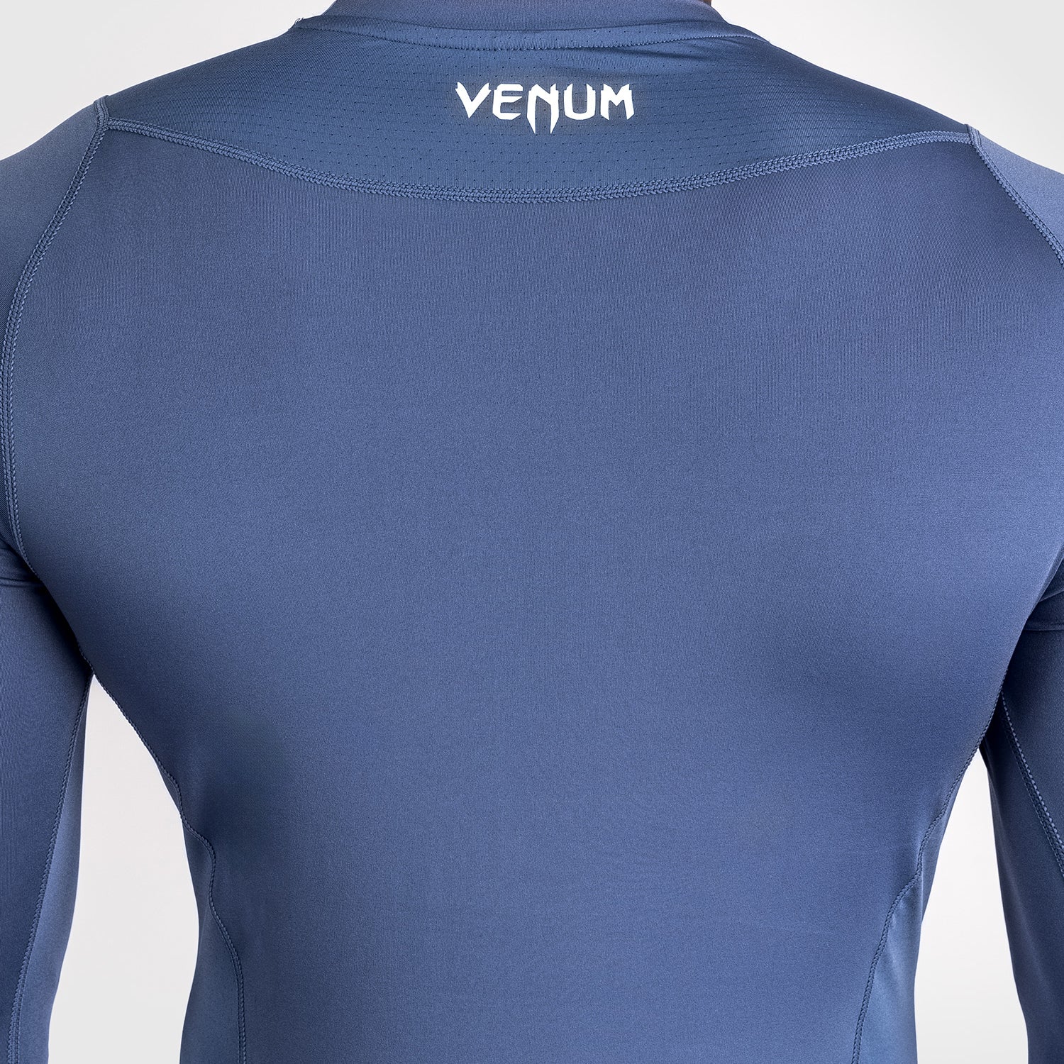 Venum Attack Men's Long Sleeve Rashguard - Navy Blue - Image 5