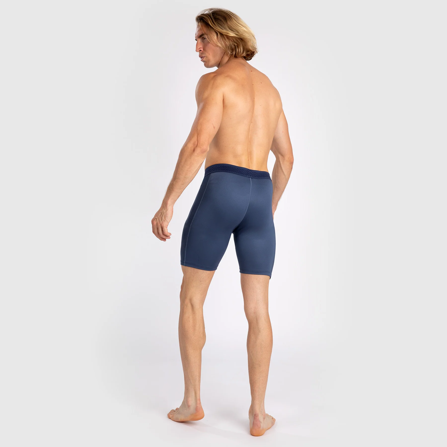 Venum Attack Men's Vale Tudo Short - Navy Blue - Image 3