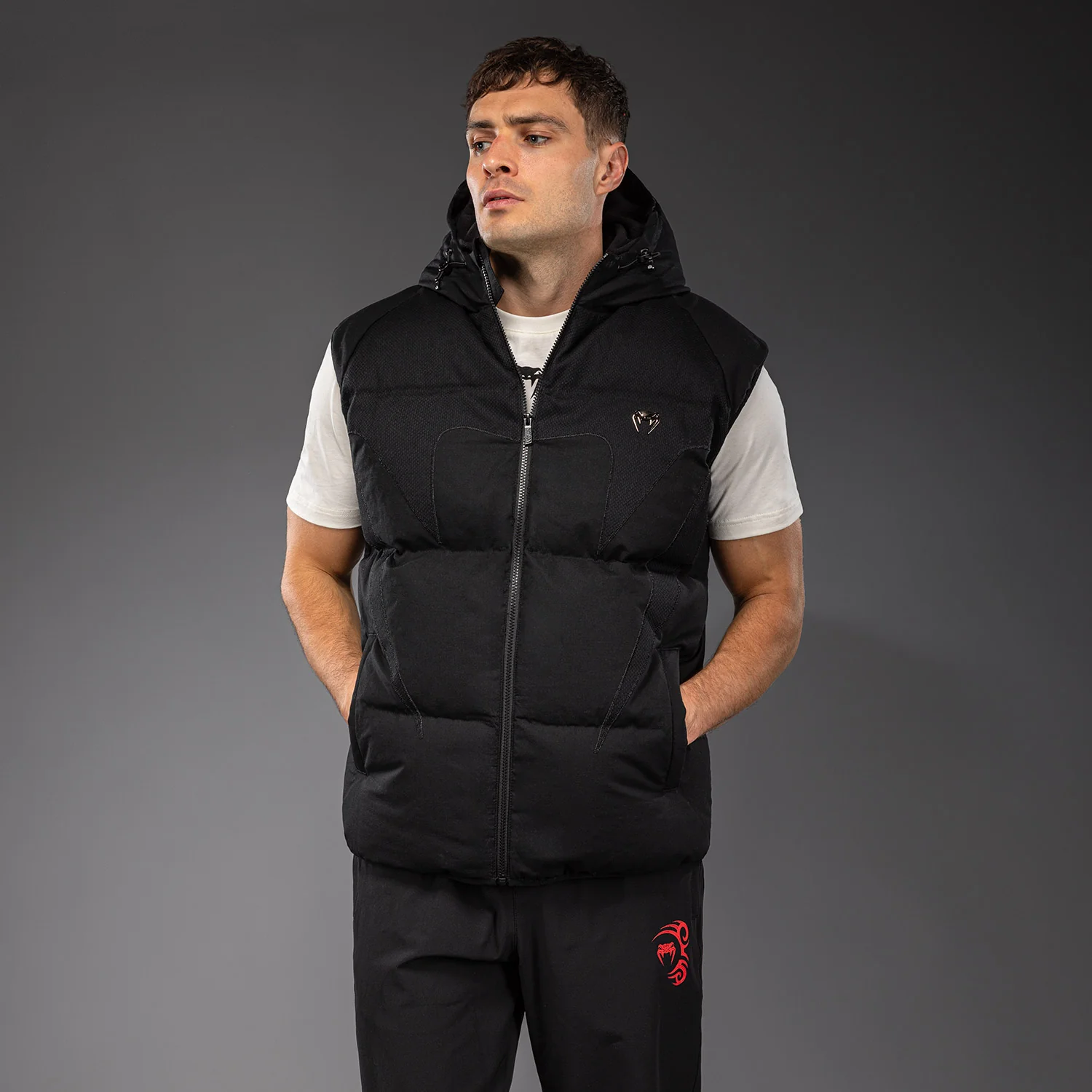 Venum Attack Urban Gi Down Vest - Black - Image 2