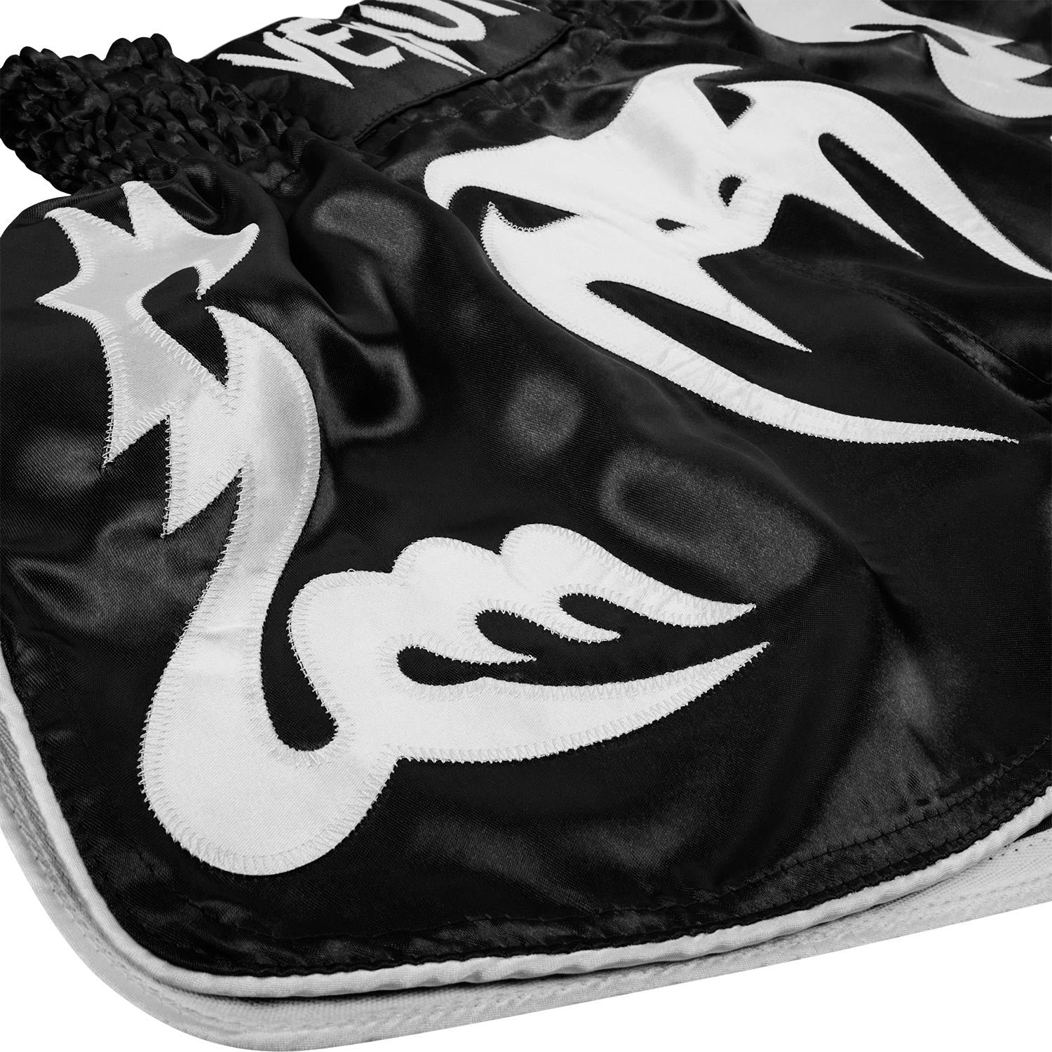 Venum Bangkok Inferno Muay Thai Shorts - Black/White - Image 3