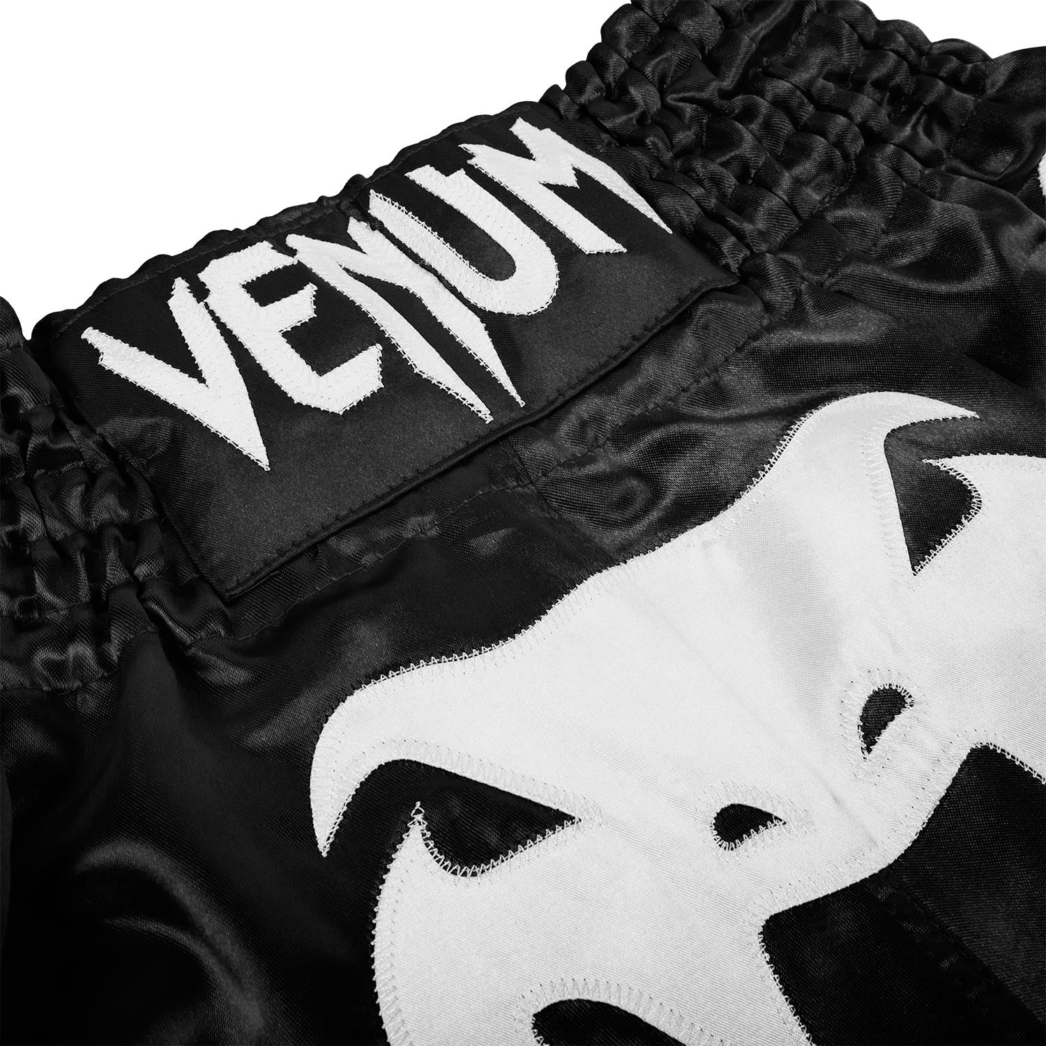 Venum Bangkok Inferno Muay Thai Shorts - Black/White - Image 4