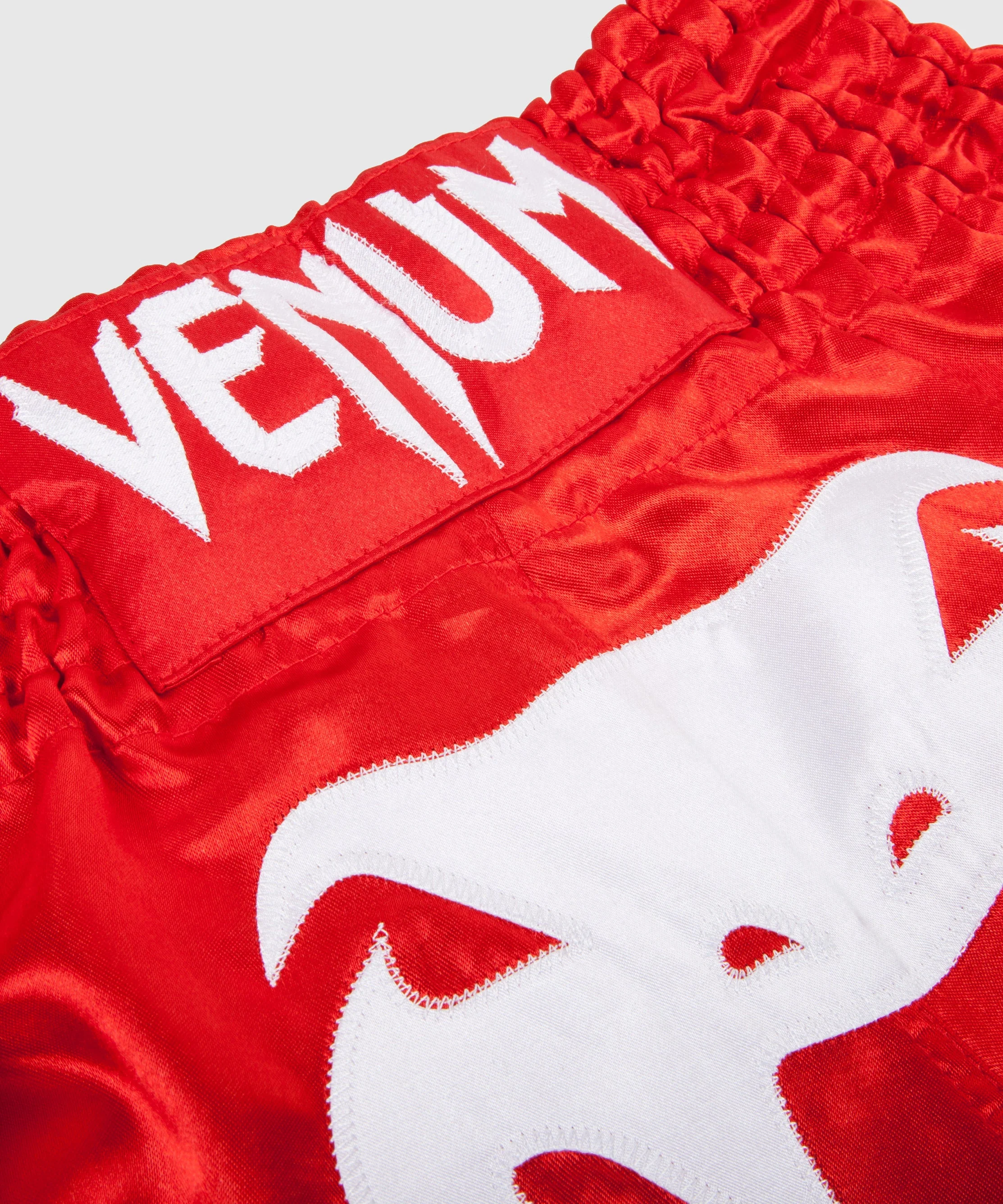 Venum Bangkok Inferno Muay Thai Shorts - Red/Ice - Image 3