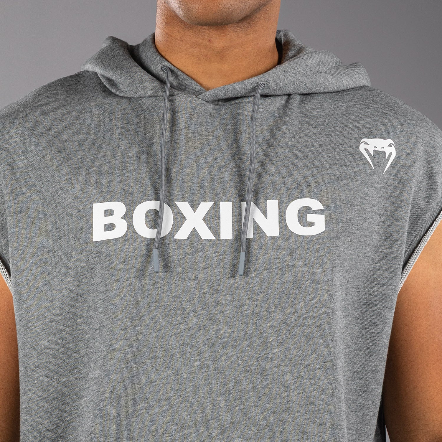 Venum Boxing VT Sleeveless Hoodie - Heather Grey - Image 5