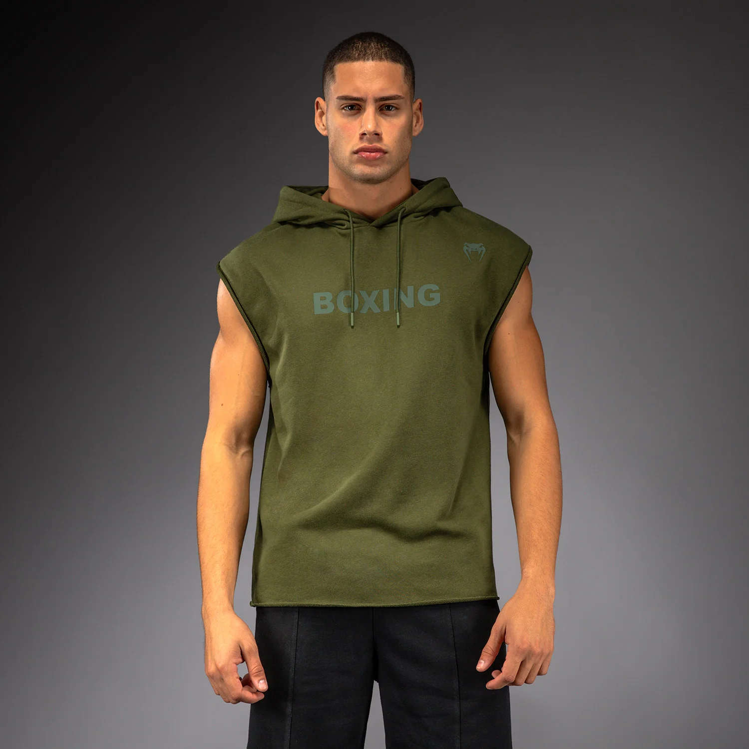 Venum Boxing VT Sleeveless Hoodie - Military Green